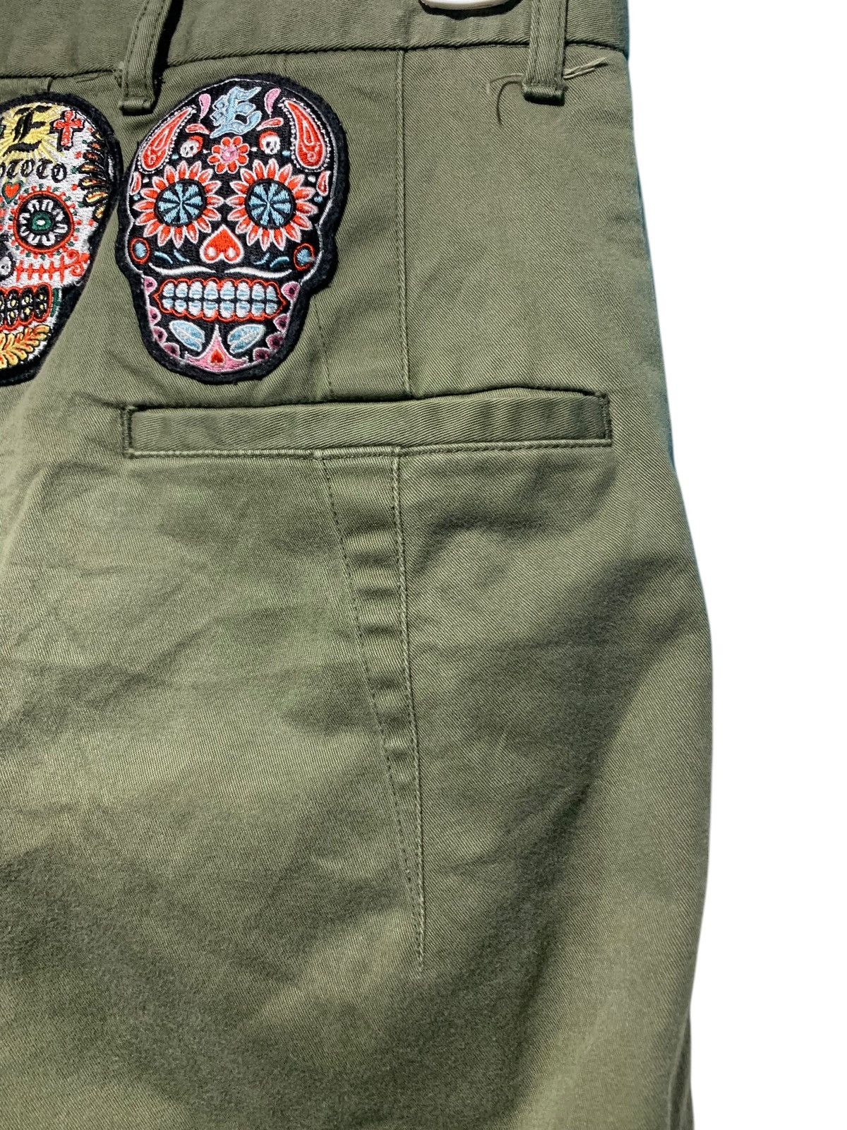 Eototo × Sasquatchfabrix × Vintage EO TO TO mexican skull tattoo patch drop crotch pants Size US 28 / EU 44 - 5 Thumbnail