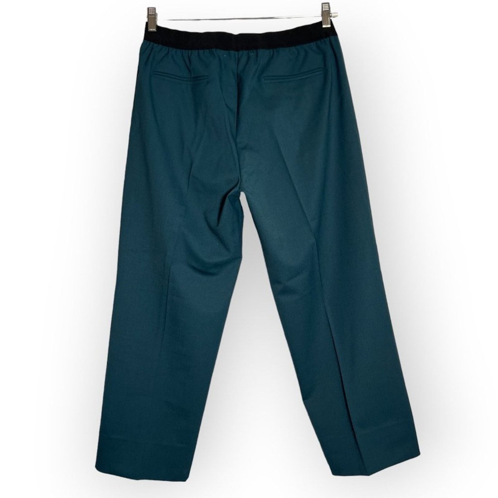 Other Jucca 365 Cigarette Pants Teal High Rise Ankle Crop Size L Size 31" - 2 Thumbnail
