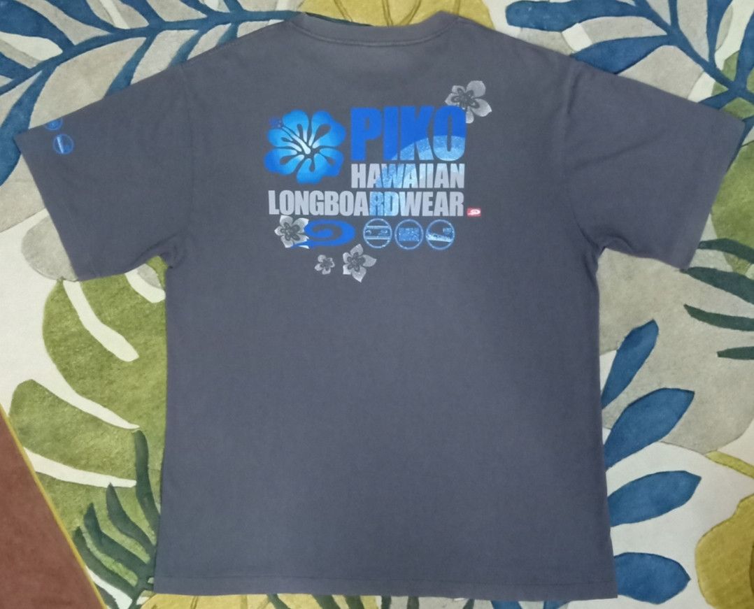 Vintage Vintage 90s PIKO Hawaiian Longboard Wear T-shirt Size US XL / EU 56 / 4 - 16 Thumbnail