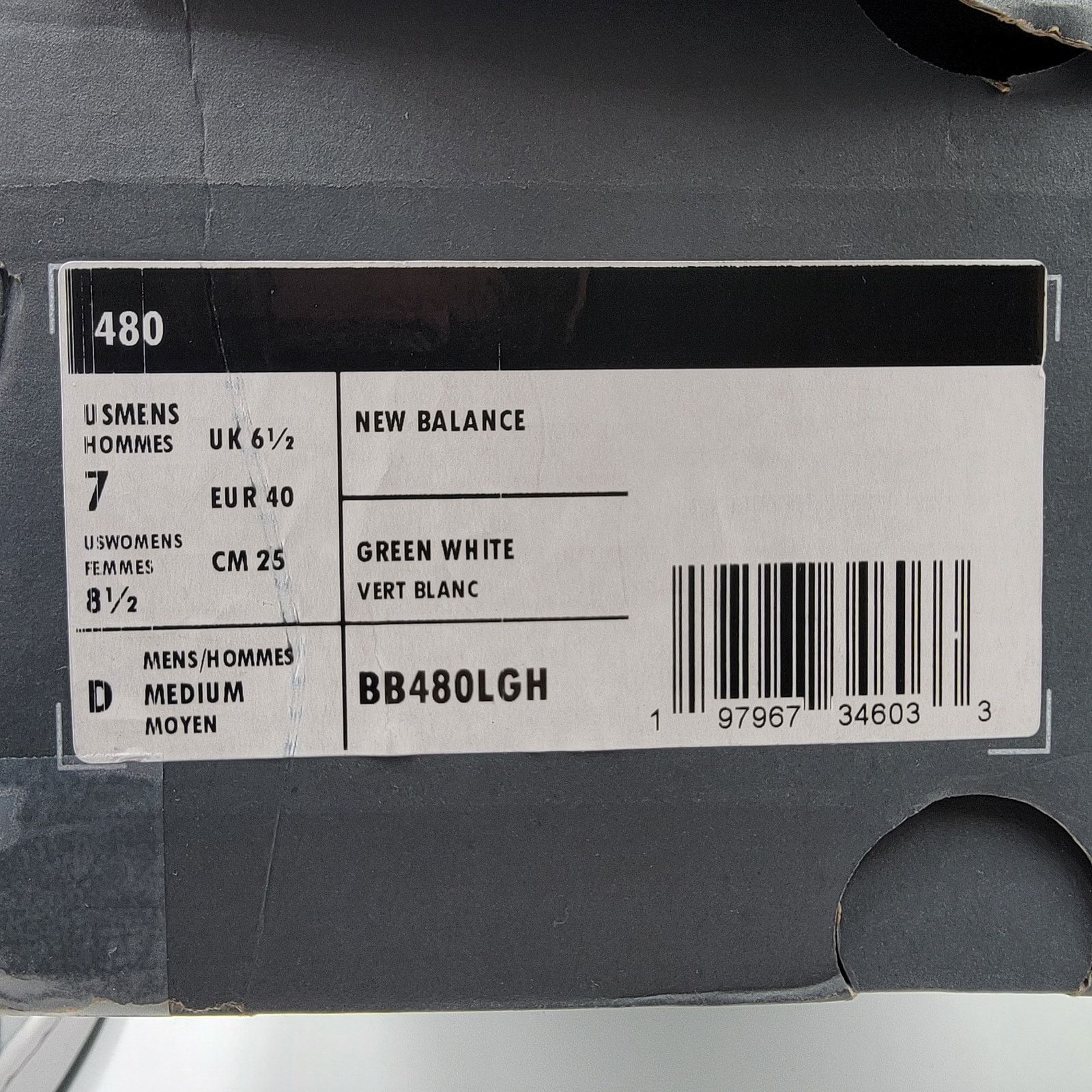 New Balance New Balance 480 'Team Forest Green' Sz 7 BB480LGH Size US 7 / EU 40 - 10 Thumbnail