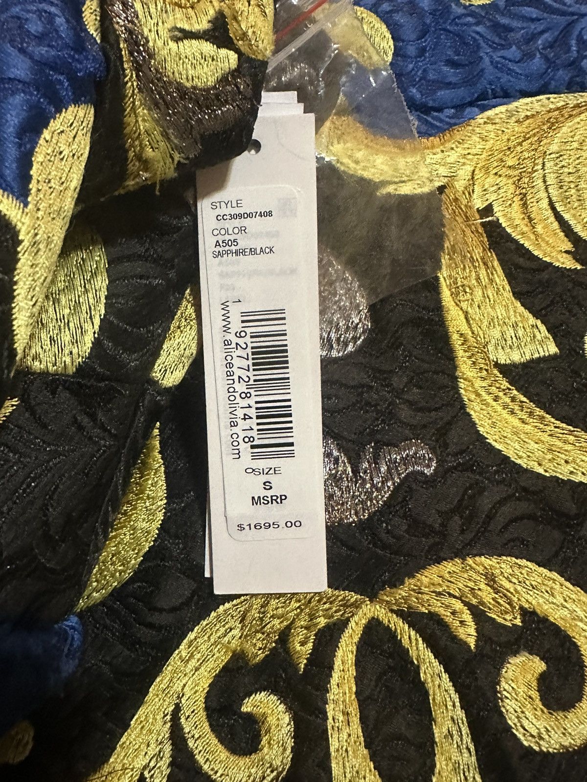 Alice + Olivia A+O THOMAS EMBROIDERED COAT Size S / US 4 / IT 40 - 16 Thumbnail