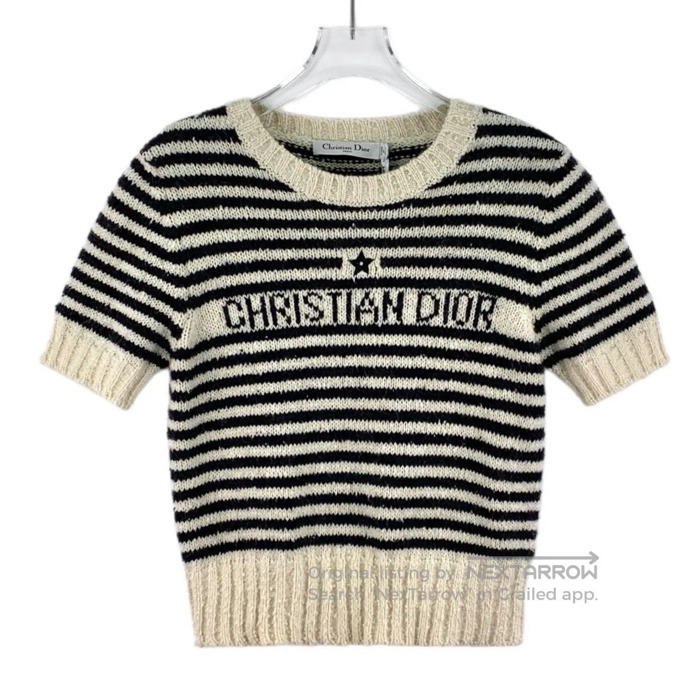 Dior Dior Colorblock Stripe Star Cotton Sweater. Size S / US 4 / IT 40 - 1 Thumbnail
