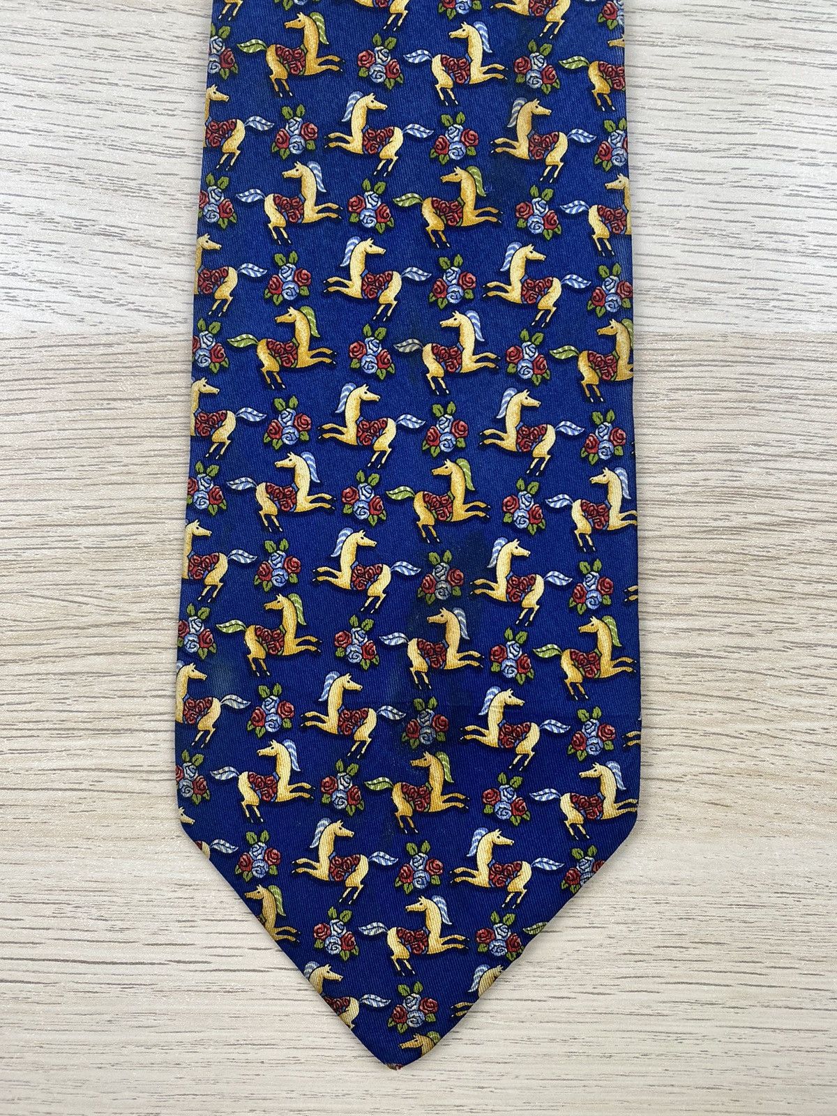 Salvatore Ferragamo Salvatore Ferragamo Silk Tie T83 Size ONE SIZE - 8 Thumbnail