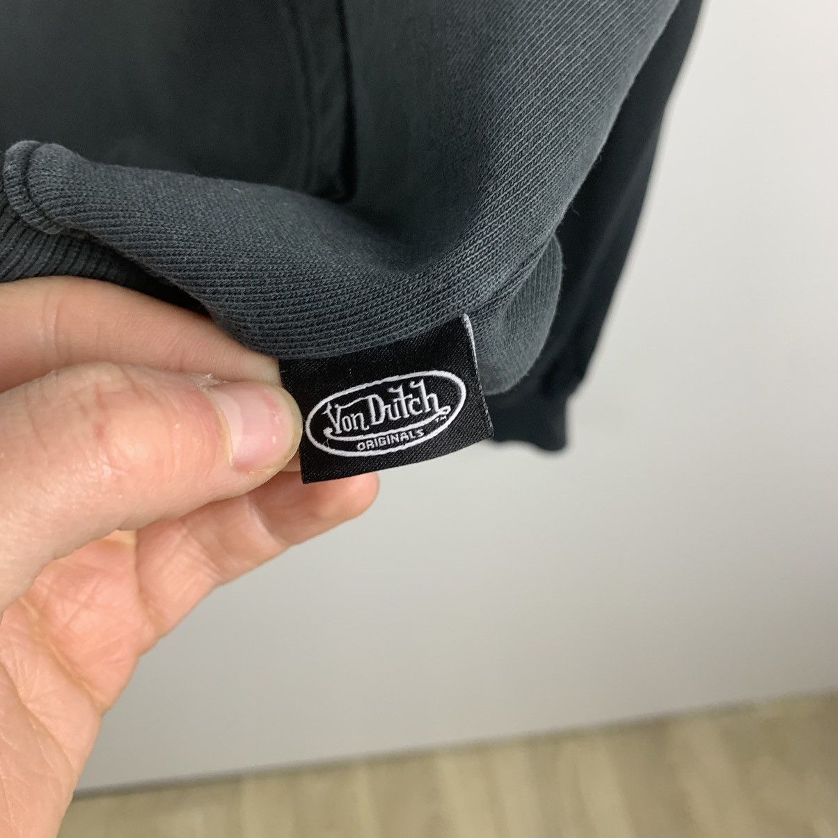 Von Dutch Y2K Von Dutch Washed Gray Hoodie Big Logo XL Size US XL / EU 56 / 4 - 5 Thumbnail
