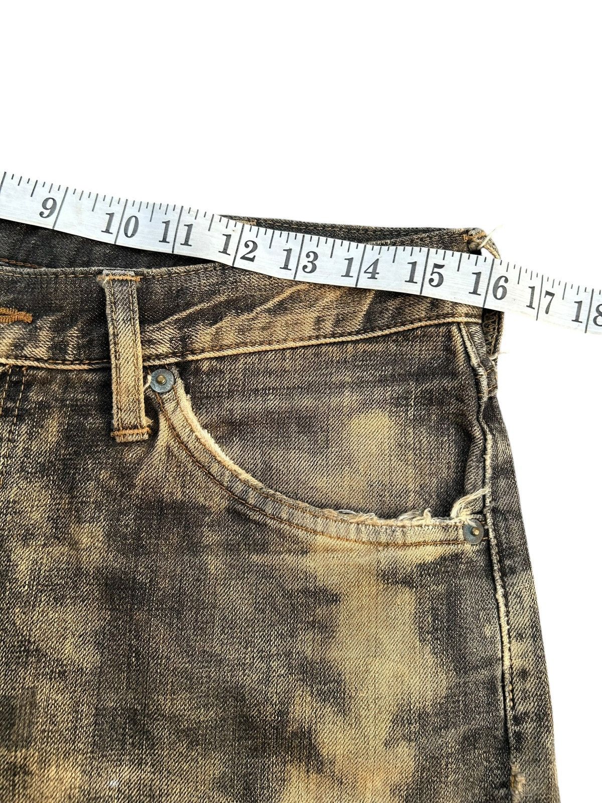 Kapital Thrashed Vintage Wrangler Rusty Denim Jeans Size US 32 / EU 48 - 20 Thumbnail