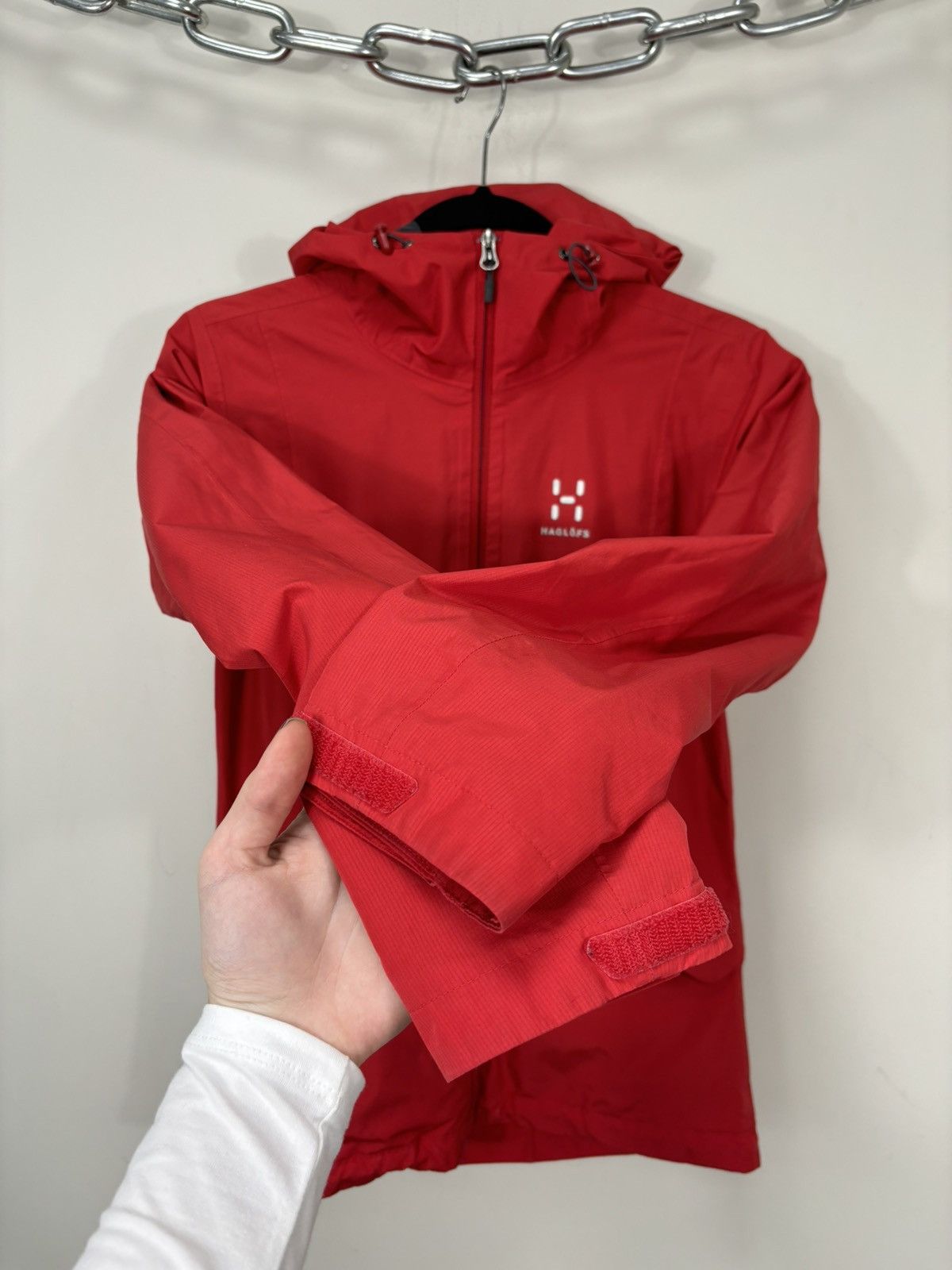 Haglofs Haglofs Women’s Red Outdoor Full Zip Windbreaker Husk Jacket Size XS / US 0-2 / IT 36-38 - 13 Thumbnail