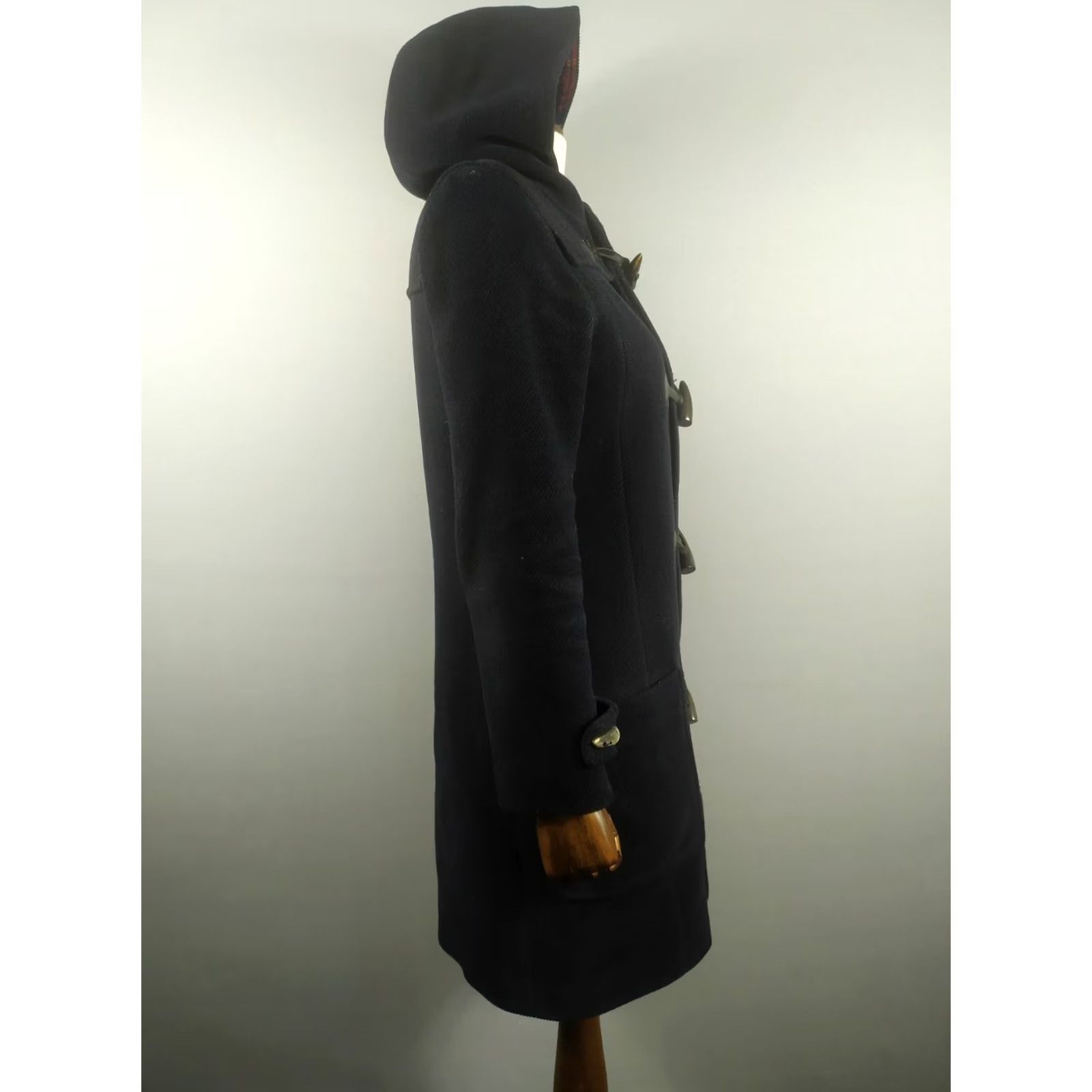Vintage APC Coat Women's Wool Black Size S Small Overcoat Long Sleeve Buttoned 90s Designer Vintage? No Size S / US 4 / IT 40 - 3 Thumbnail
