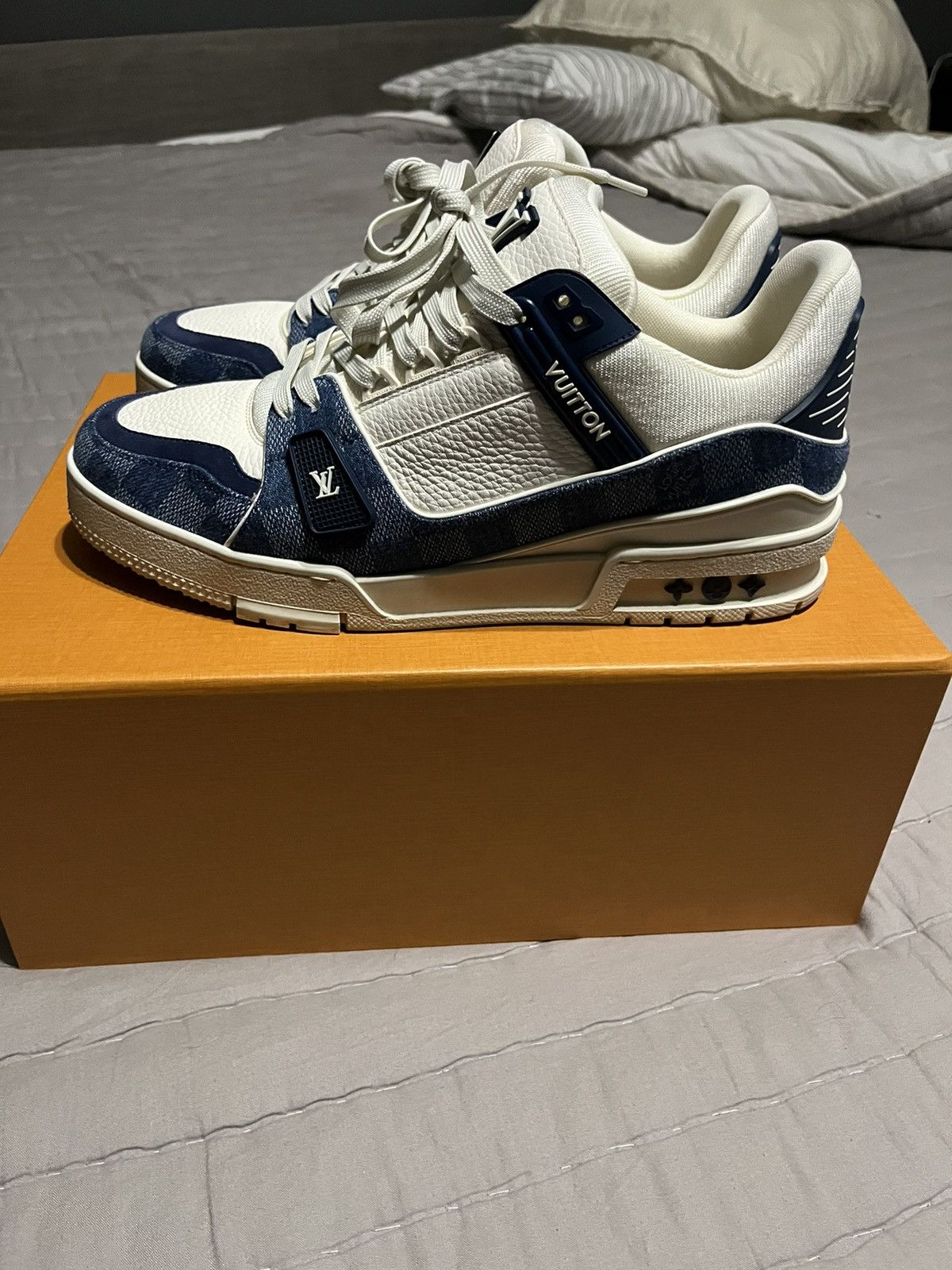 Louis Vuitton Louis Vuitton Denim Trainers Size US 10 / EU 43 - 1 Thumbnail