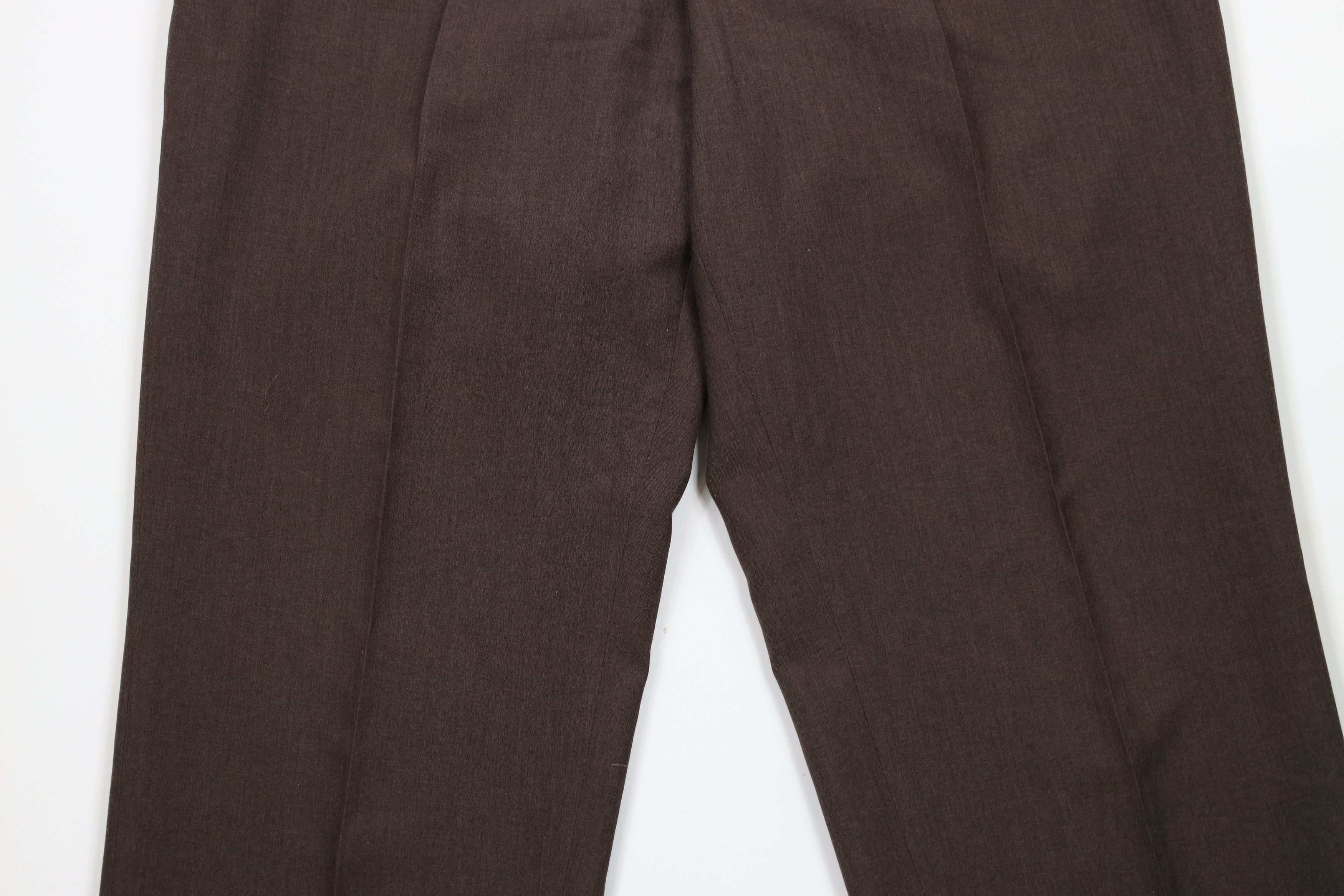Vintage Vintage 90s Streetwear Flared Wide Leg Chino Pants Brown Size US 34 / EU 50 - 3 Thumbnail