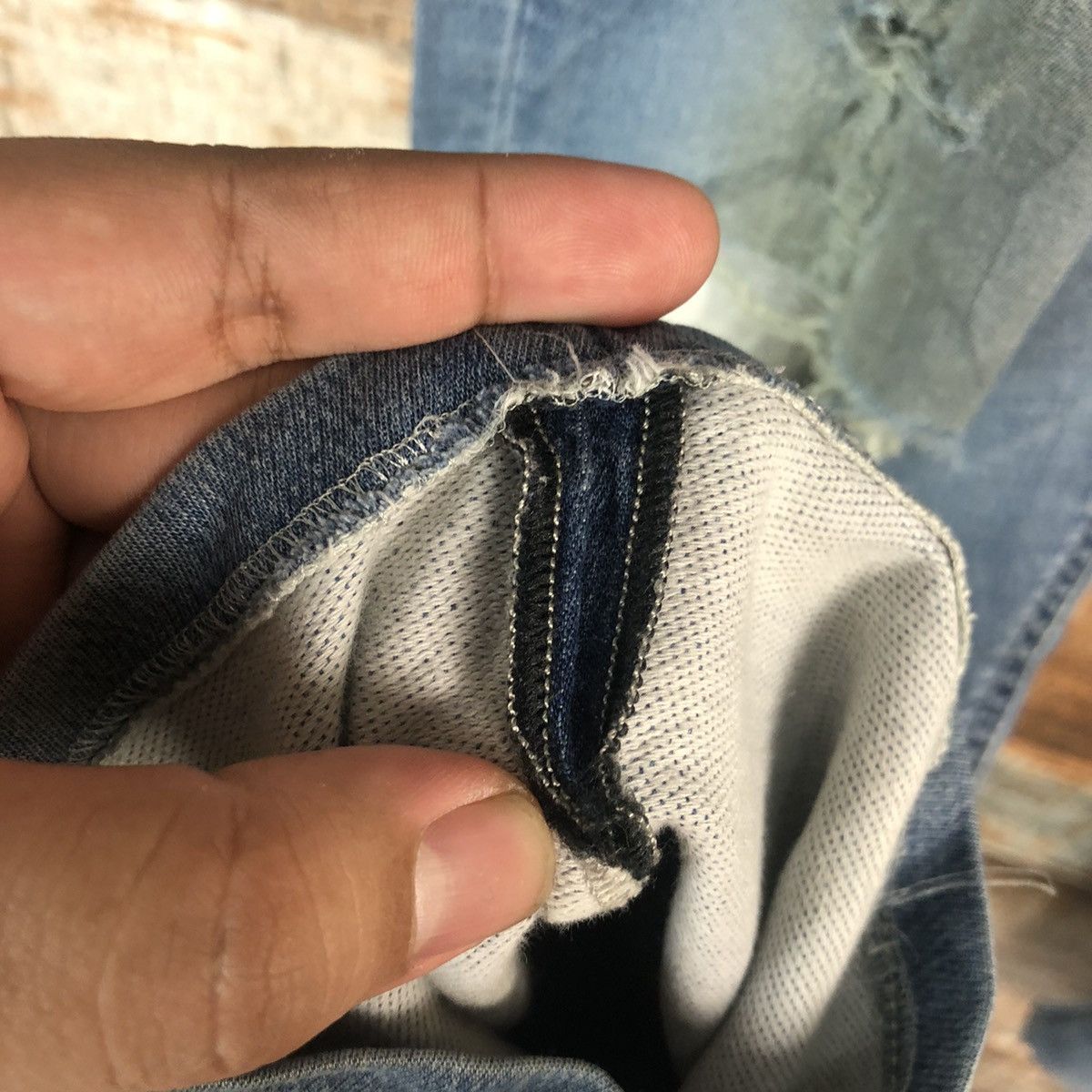 Diesel Diesel Blue Distressed Denim Pants #A2092 Size US 33 - 13 Thumbnail