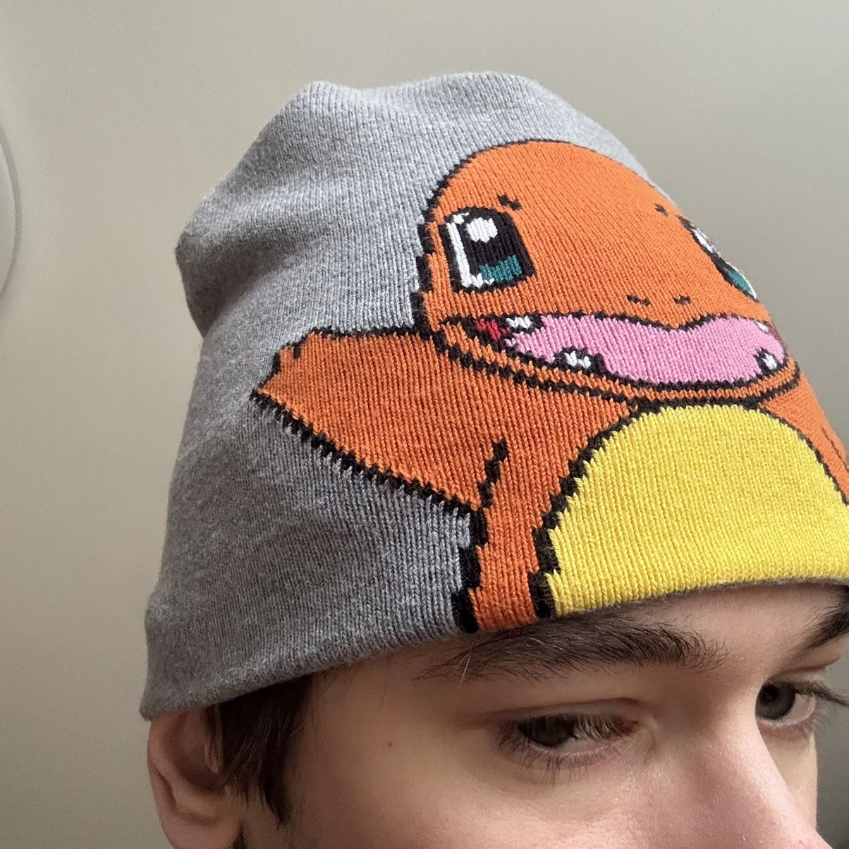Pokemon 📌 Crazy Y2K Pokemon Charmander Beanie Hat Size ONE SIZE - 2 Thumbnail