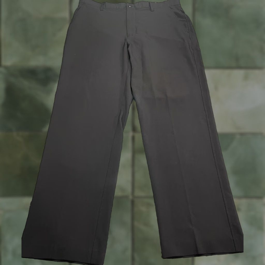 Footjoy FootJoy Pants Golf Men Black 36 x 32 Regular Inseam 32 Flat Front Button EUC FJ Traditional Poly Tech Size US 36 / EU 52 - 1 Thumbnail