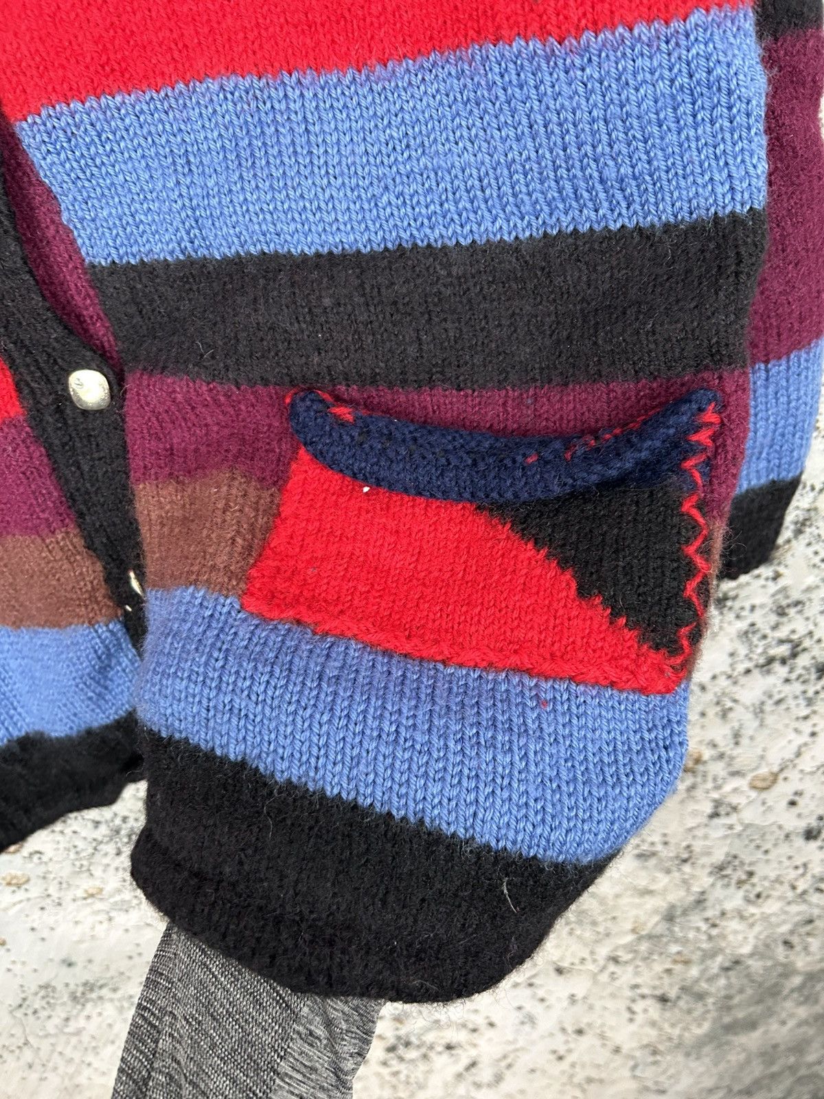 Vintage Vintage Wool Avantgarde Cardigan Handmade Japanese Grunge Size US M / EU 48-50 / 2 - 6 Thumbnail