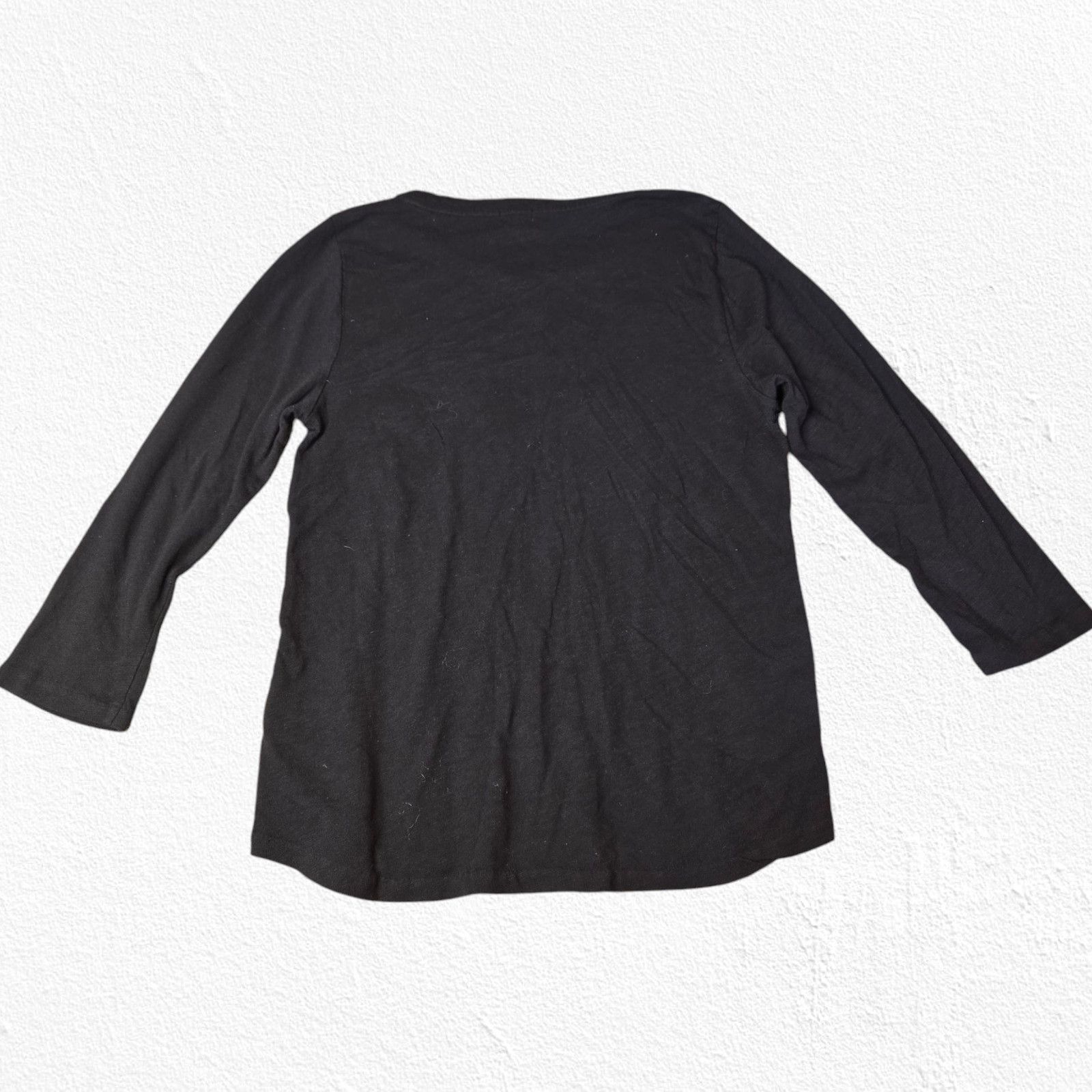 J.Crew J Crew Black Jacquard Crewneck Top Size Large Size L / US 10 / IT 46 - 8 Thumbnail