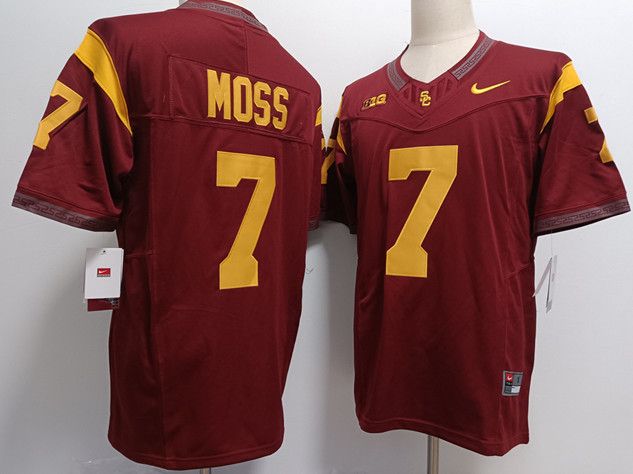 Other Men's USC Trojans #7 Miller Moss Red Stitched Jersey Size US L / EU 52-54 / 3 - 3 Thumbnail