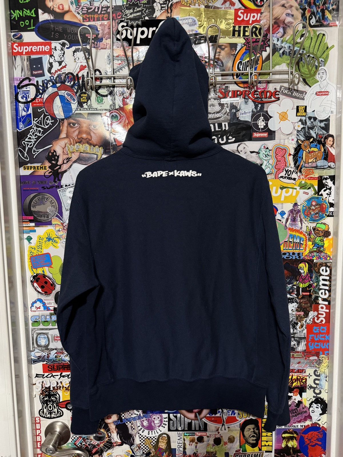 Bape × Kaws 2005 Bathing Ape x Kaws Bape Sta Hoodie Navy Small S RARE Size US S / EU 44-46 / 1 - 2 Thumbnail