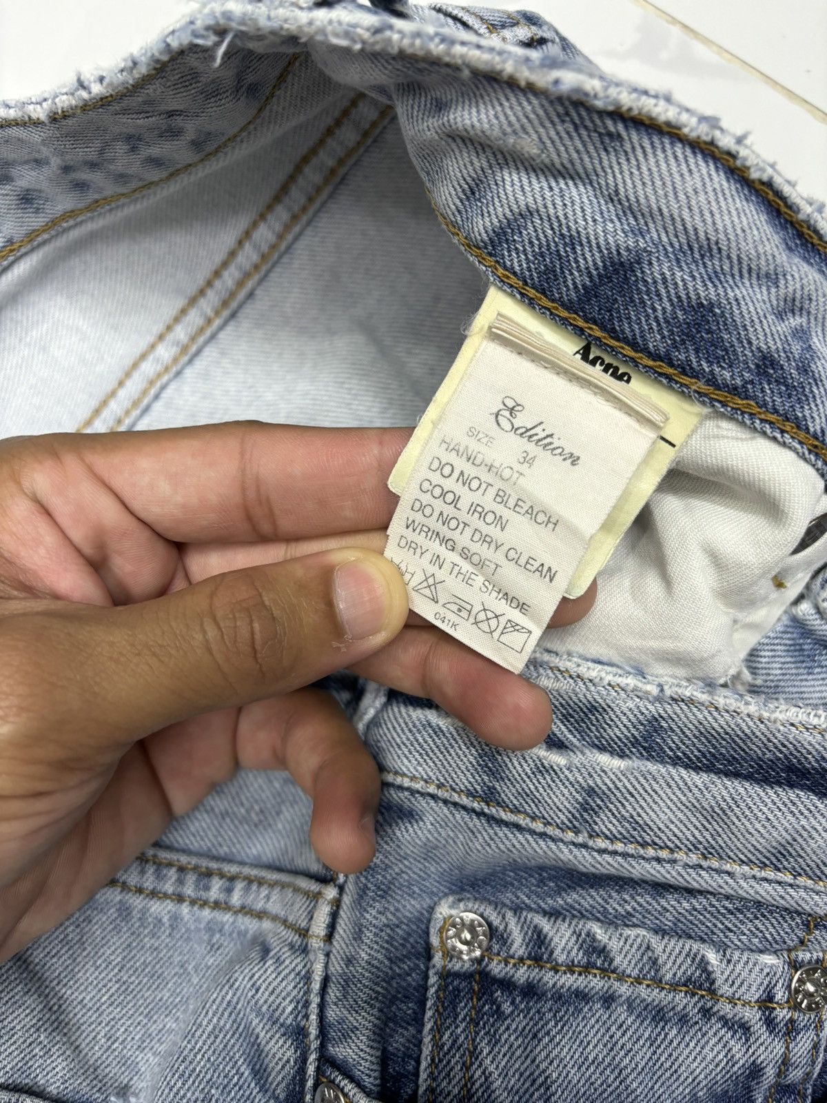 Acne Studios 🔥ACNE BLUE WASHED DENIM JEANS Size 30" / US 8 / IT 44 - 12 Thumbnail