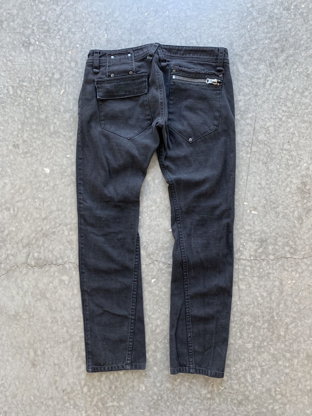 Crazy Y2K Lip Service Black Jeans Scab Grunge Punk Opium