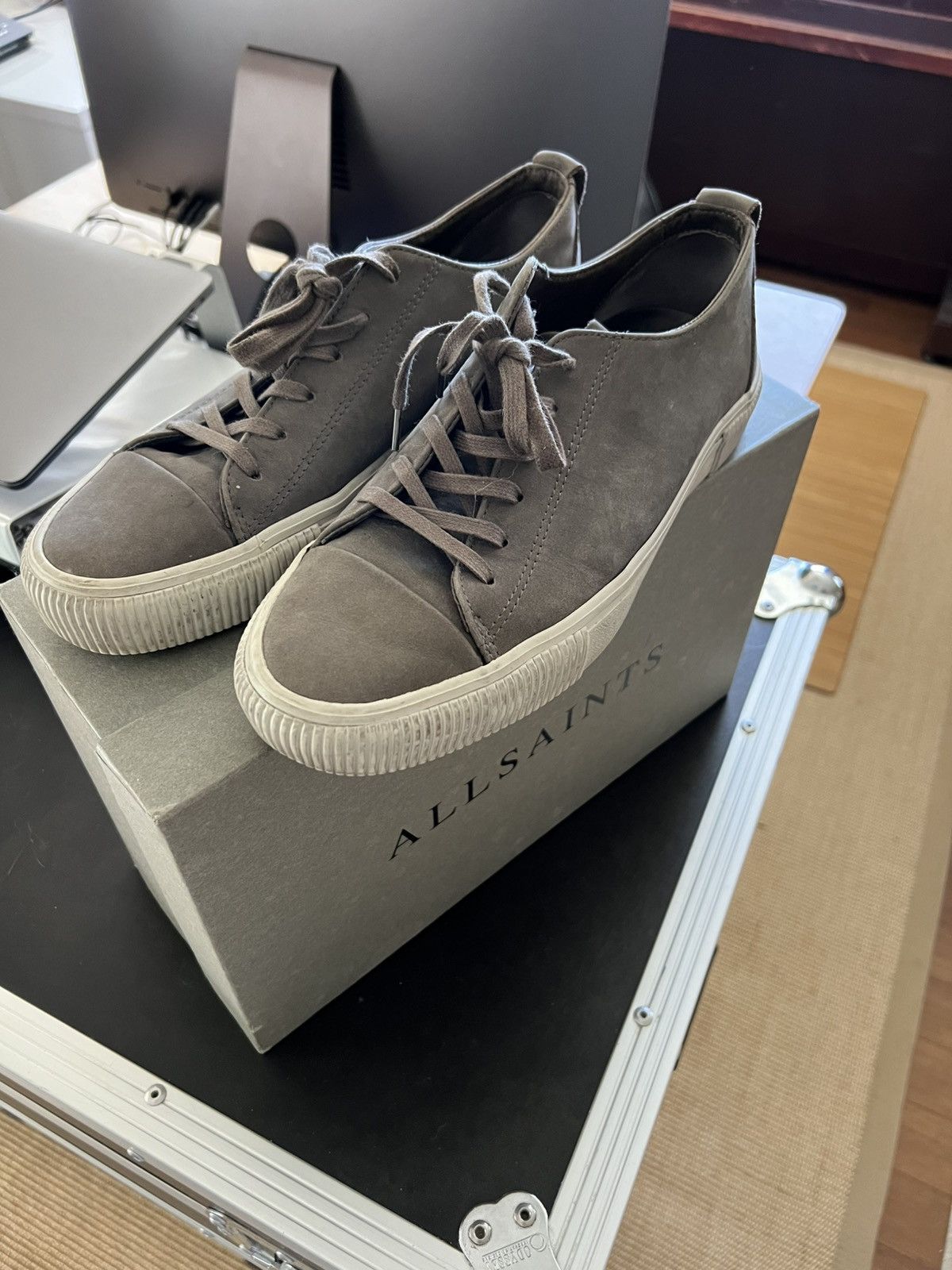 Allsaints Allsaints - Base Top Low - Slate gray Size US 9.5 / EU 42-43 - 1 Thumbnail