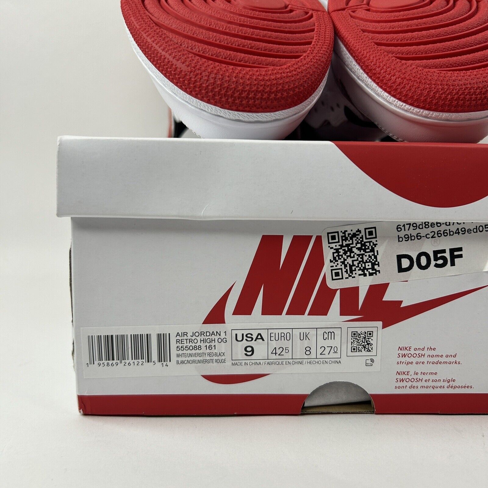Nike Nike Air Jordan 1 Retro High OG “Heritage/White Red” 2024 Size US 9 / EU 42 - 8 Thumbnail