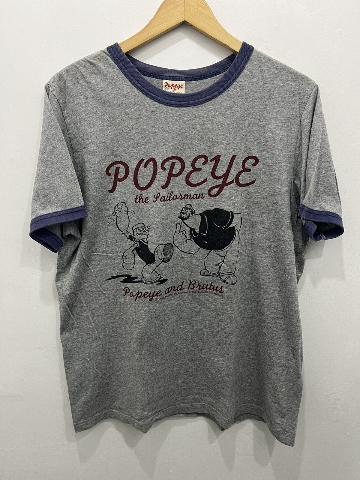 Cartoon Network VTG Popeye The Sailorman Short Sleeve Cartoon Movie Tees Size US XL / EU 56 / 4 - 1 Thumbnail