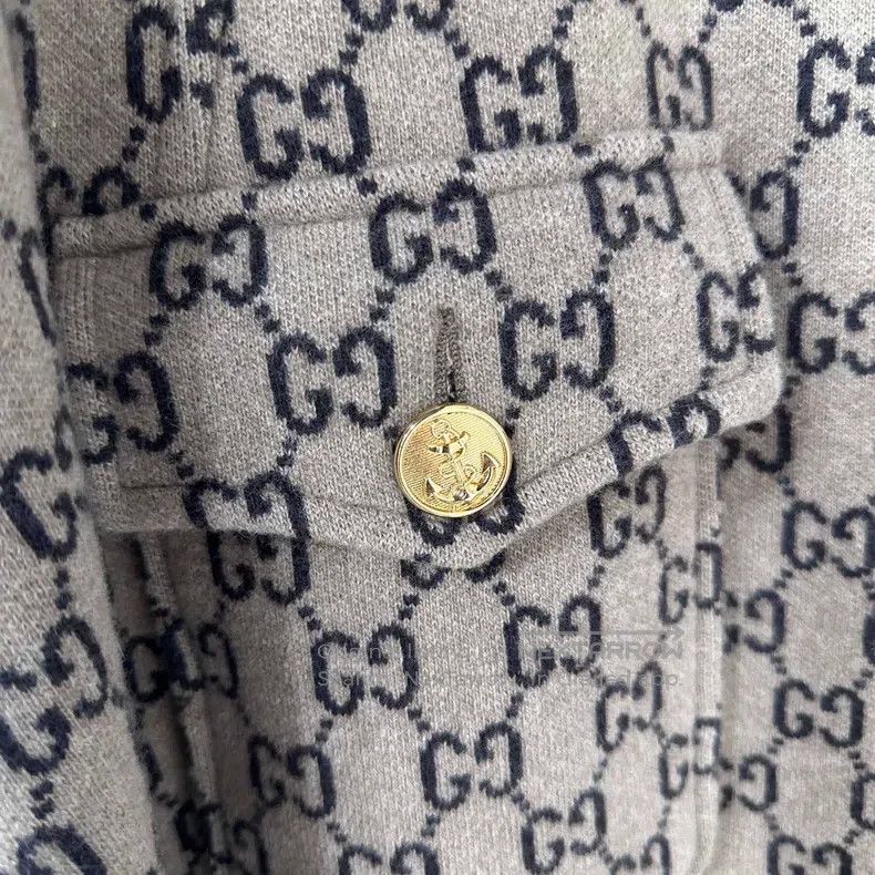 Gucci Gucci Old flower full print gold buckle shawl jacket Size M / US 6-8 / IT 42-44 - 4 Thumbnail