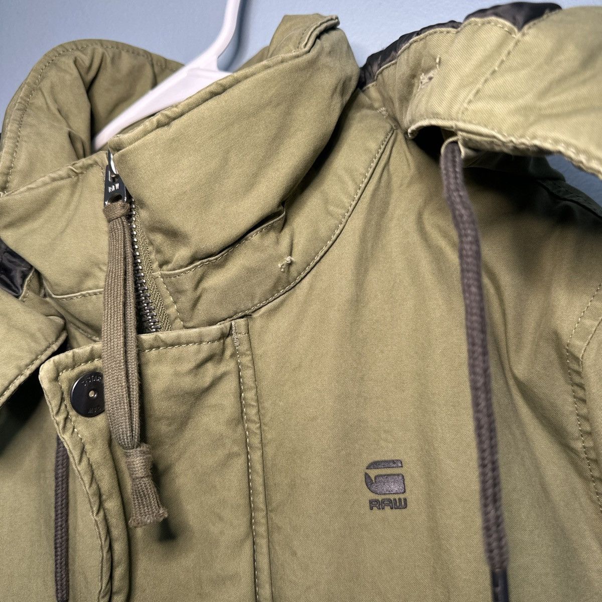 G-Star G-Star Raw Men's Vodan Padded Hooded Jacket Green Size US XS / EU 42 / 0 - 4 Thumbnail
