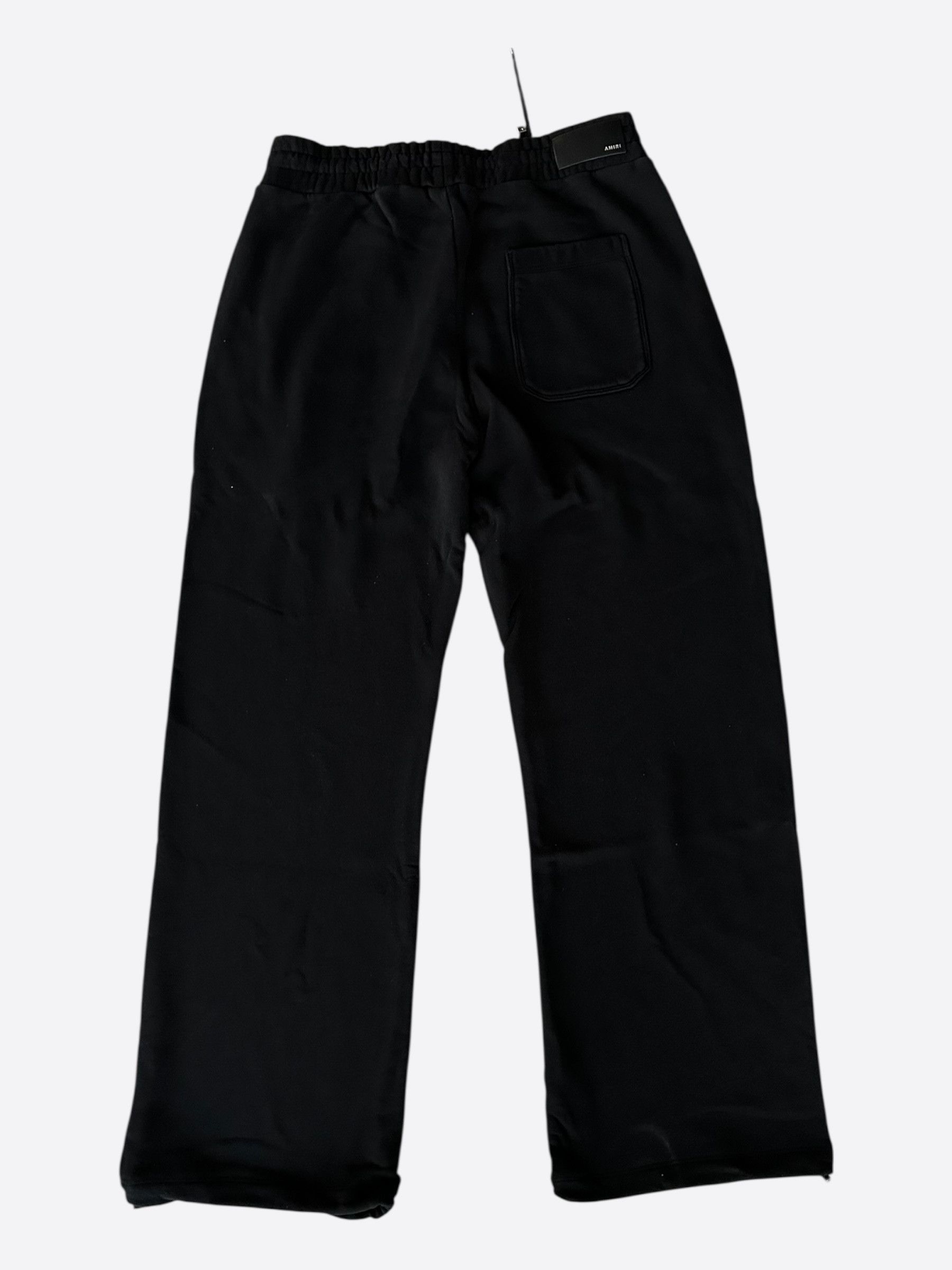 Amiri Amiri Black & Yellow Track Logo Sweatpants Size US 34 / EU 50 - 2 Thumbnail