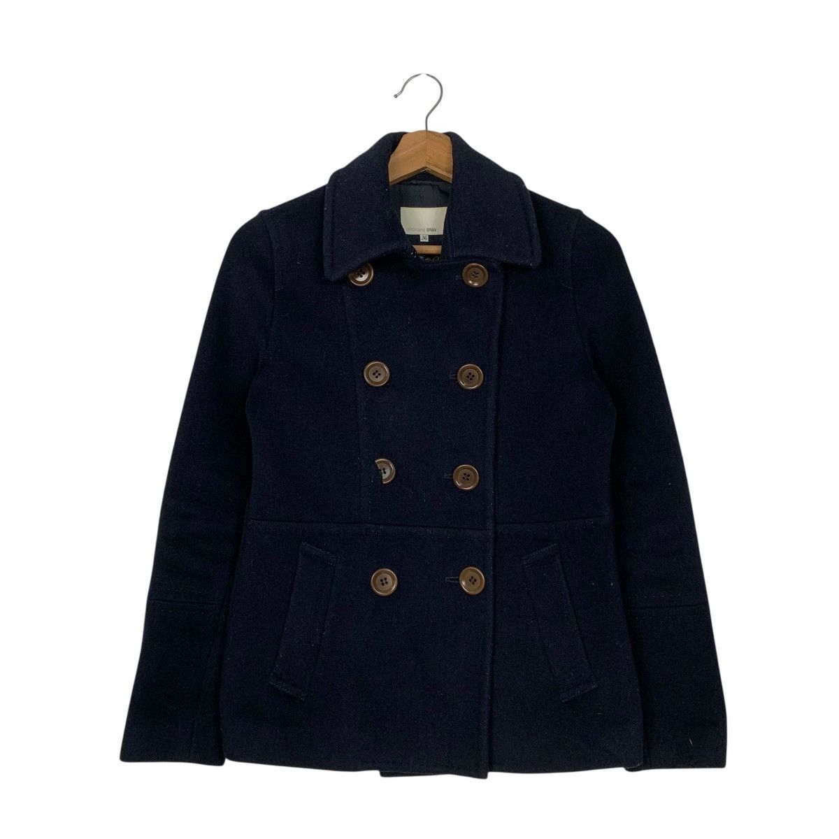 Japanese Brand Spick And Span Double Breasted Wool Cashmere Jacket Size S / US 4 / IT 40 - 1 Thumbnail