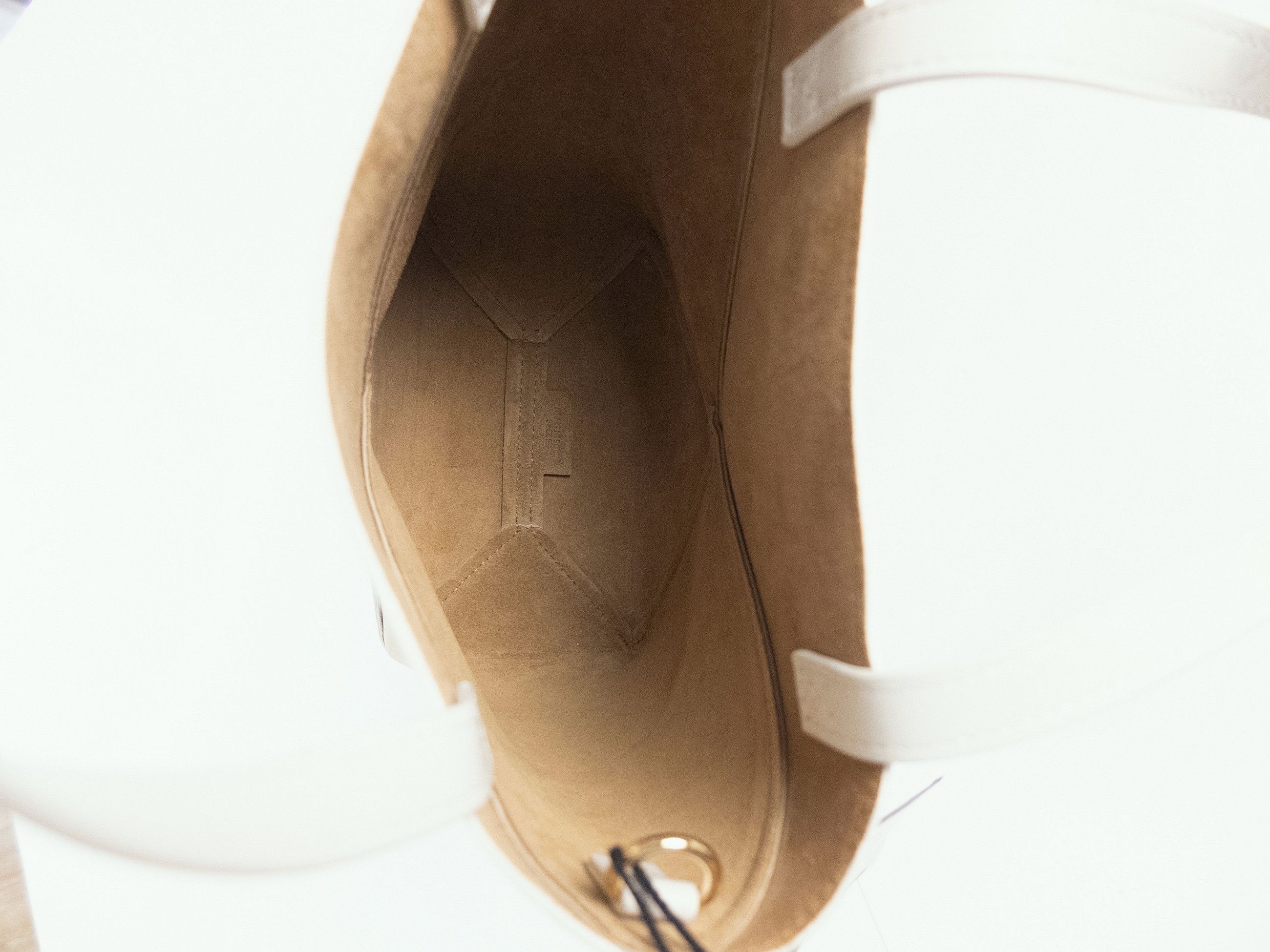 Loewe LOEWE Puzzle Fold Mini beige & white leather tote bag NWT Size ONE SIZE - 14 Thumbnail
