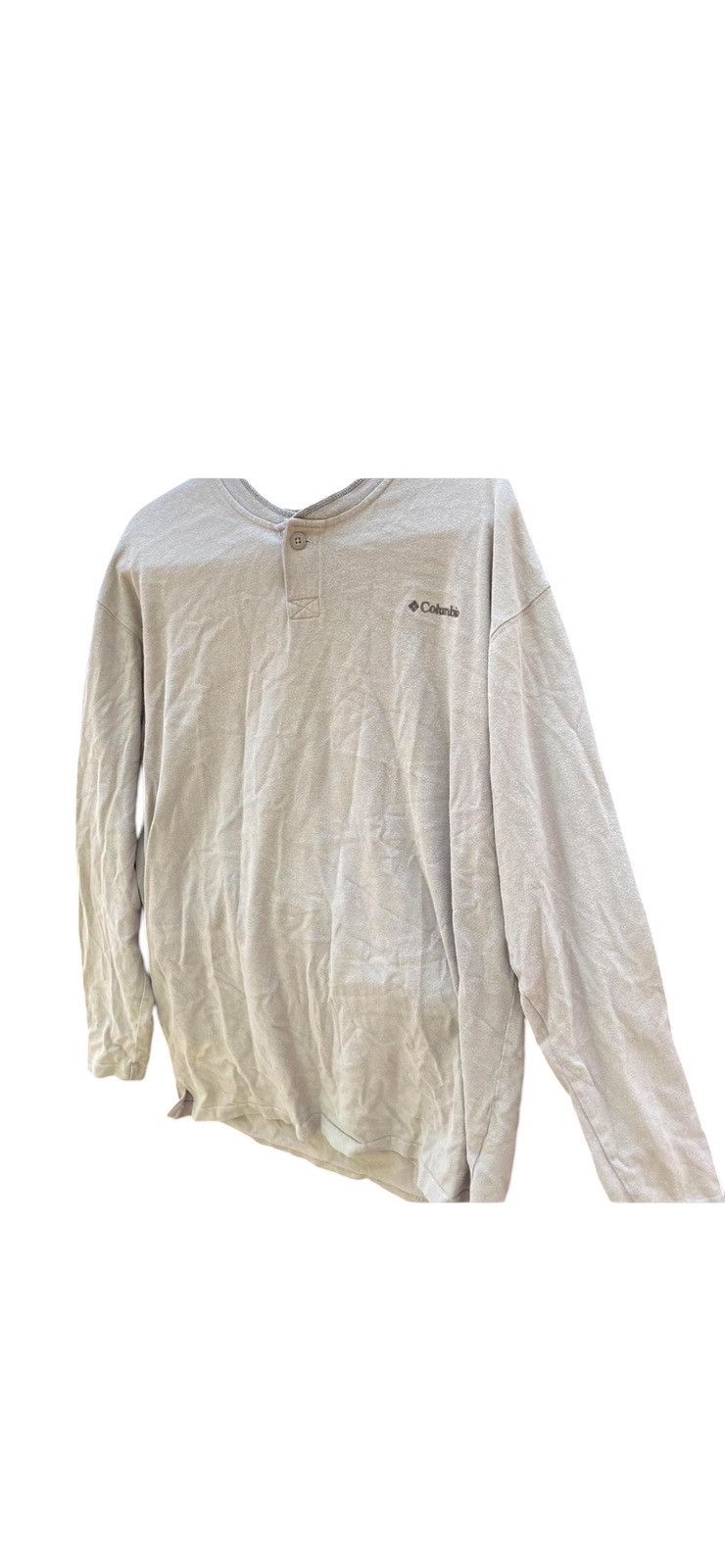 Columbia Y2K Columbia Men's Tan Long Sleeve Henley Size US XL / EU 56 / 4 - 1 Thumbnail