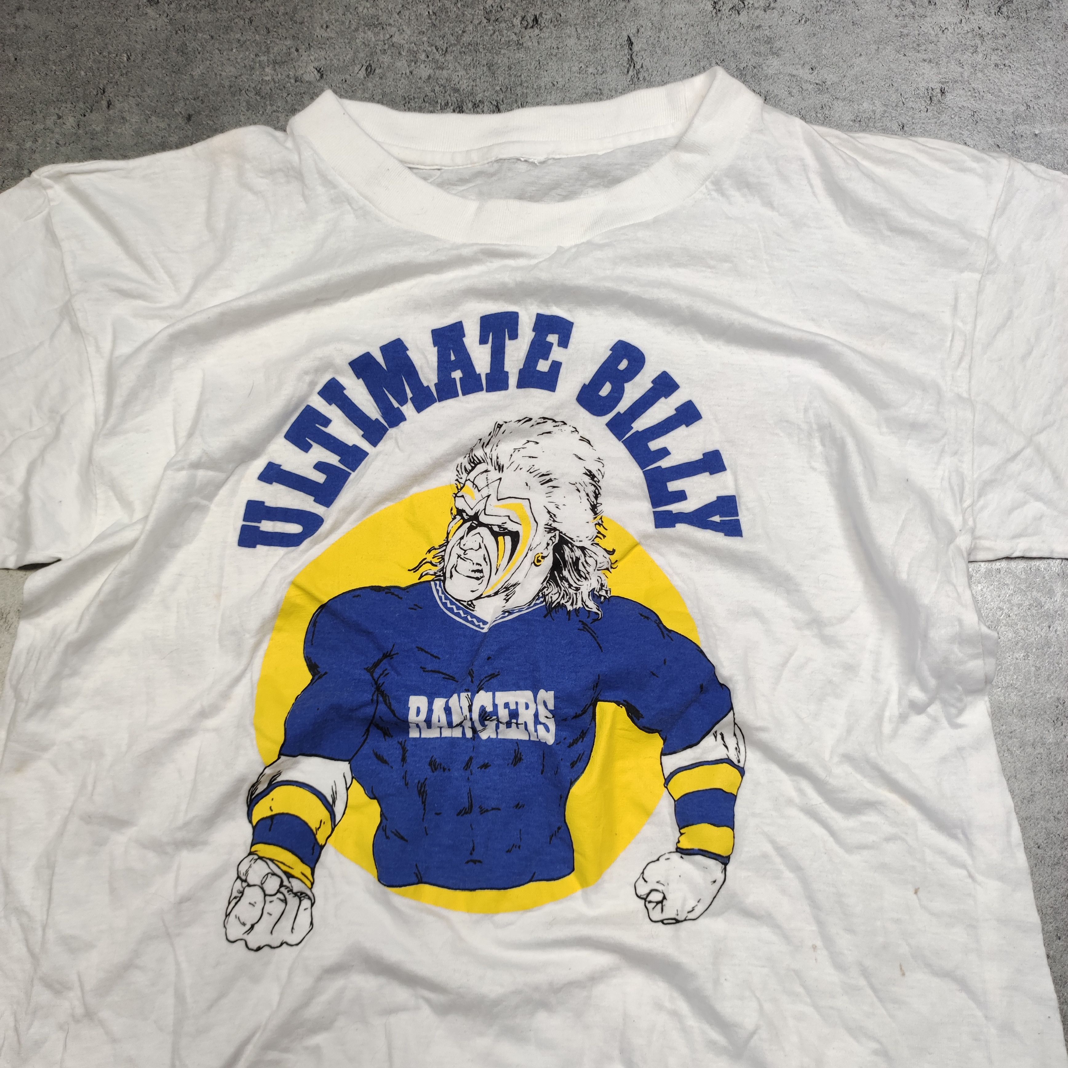 Vintage RARE 90s Ultimate Billy x Glasgow Rangers Merch Promo Tee Size US M / EU 48-50 / 2 - 4 Thumbnail