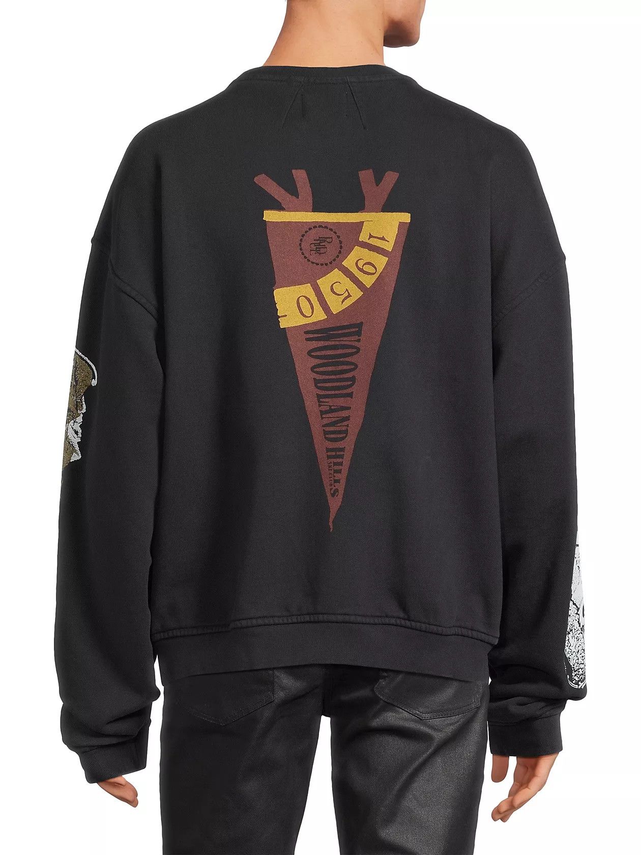 Rhude Pennant Flag Cotton Crewneck Sweatshirt Size US L / EU 52-54 / 3 - 7 Thumbnail