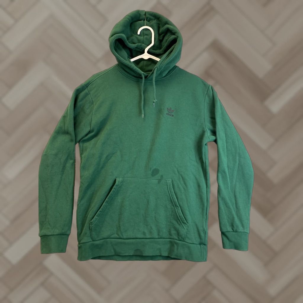 Adidas adidas Hoodie Mens Size M Green Pullover Hooded Sweatshirt Regular Fit Long Sleeve 93-16 Men Size US M / EU 48-50 / 2 - 1 Thumbnail