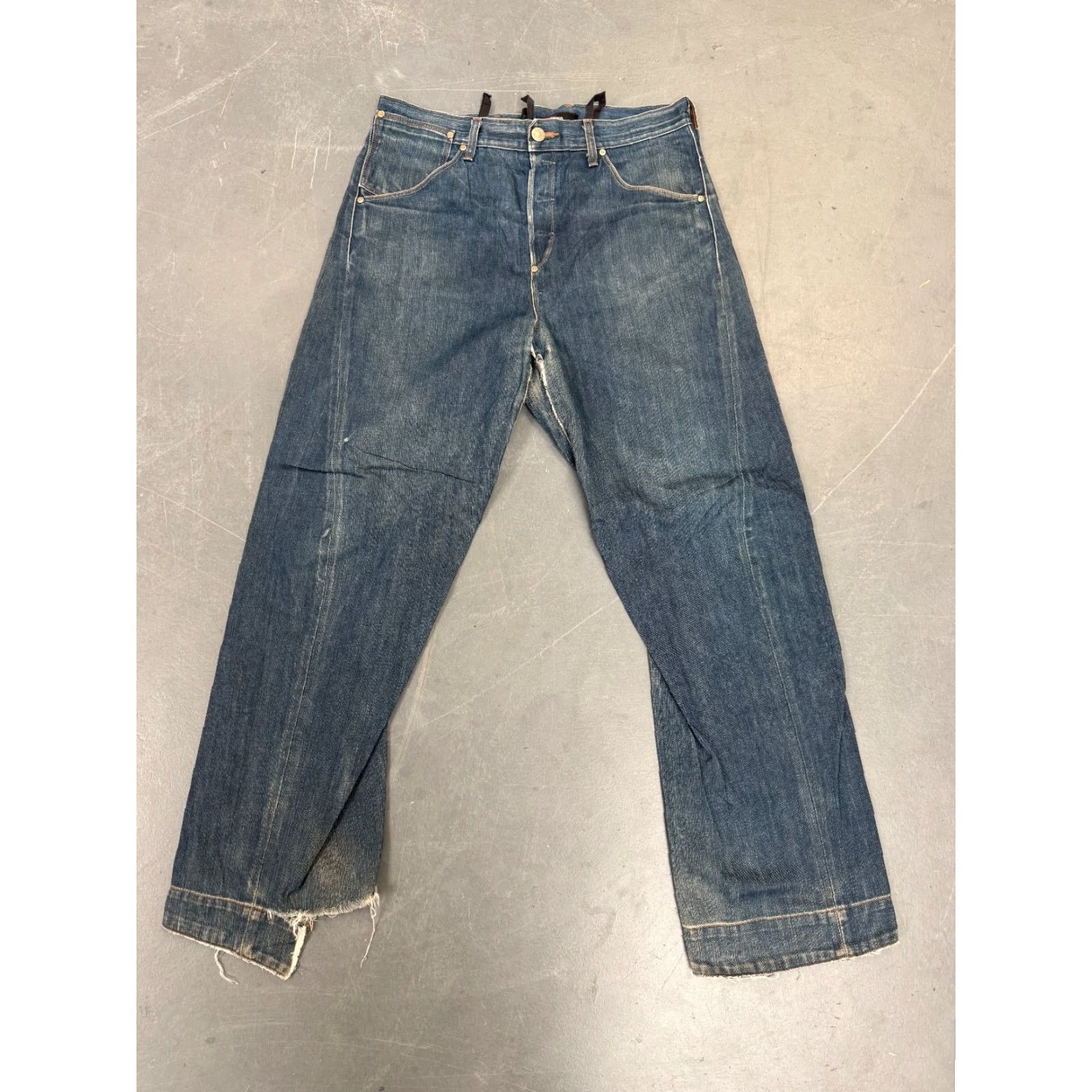 Levi's VINTAGE Levi’s Engineered Jeans - Jeans - Men - W36 L34 - Blue - Twisted - 90s - Dark Blue Wash - Regular Size US 36 / EU 52 - 2 Thumbnail