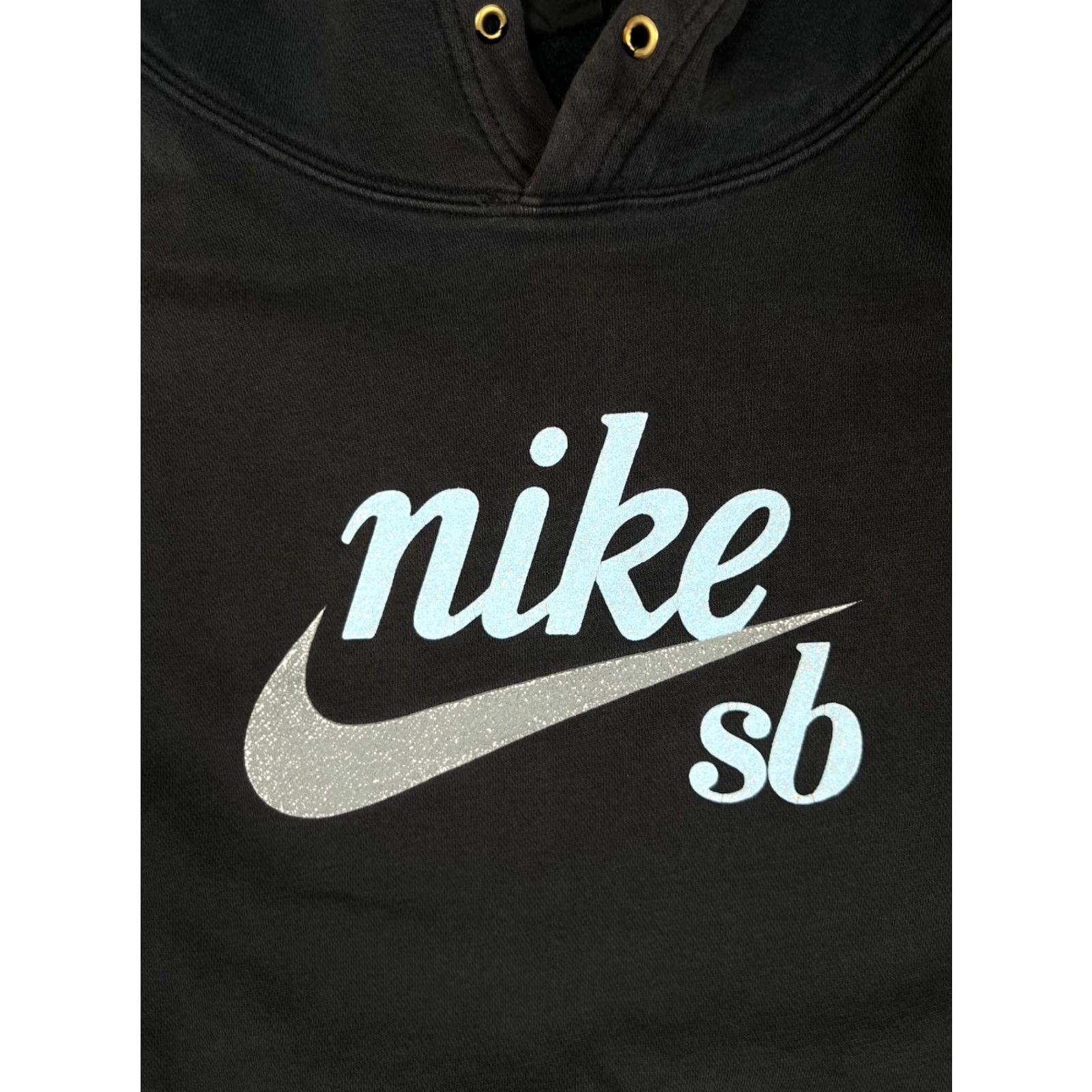 Nike VINTAGE Nike SB Hoodie Black Script Spell Out Logo Skate Sweatshirt Size Small M? Size US M / EU 48-50 / 2 - 2 Thumbnail