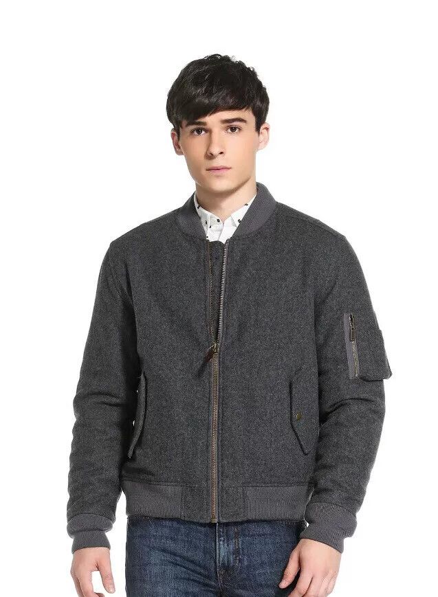 Lacoste Lacoste Ma-1 Wool Flight Jacket Size US M / EU 48-50 / 2 - 1 Thumbnail