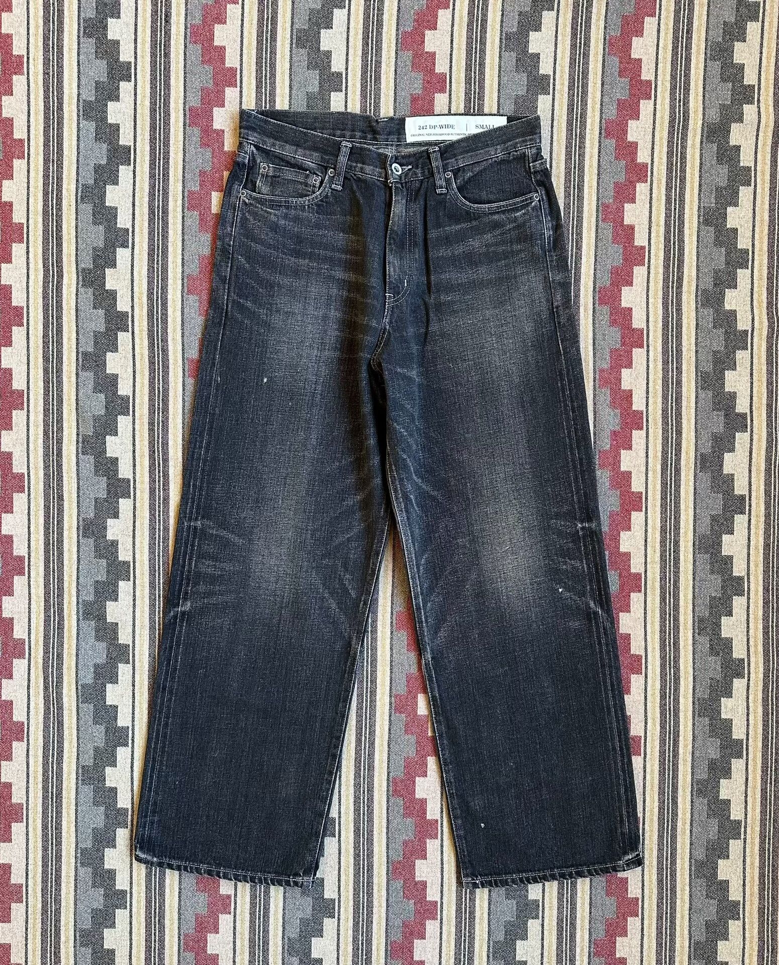 Neighborhood neighborhood washed denim vintage pants black Size US 26 / EU 42 - 1 Thumbnail