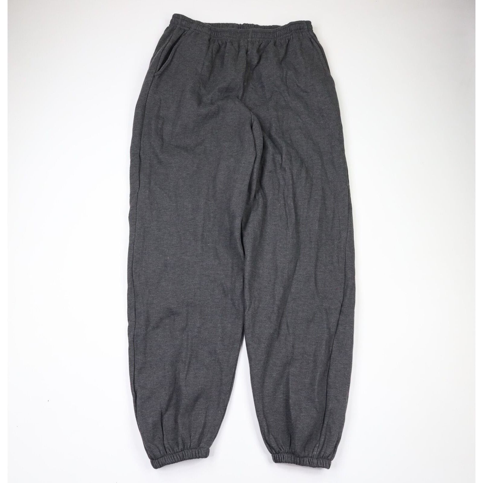 image of Vintage Nos Vinatge 90's Streetwear Heavyweight Cuffed Joggers in Grey, Men's (Size 38)