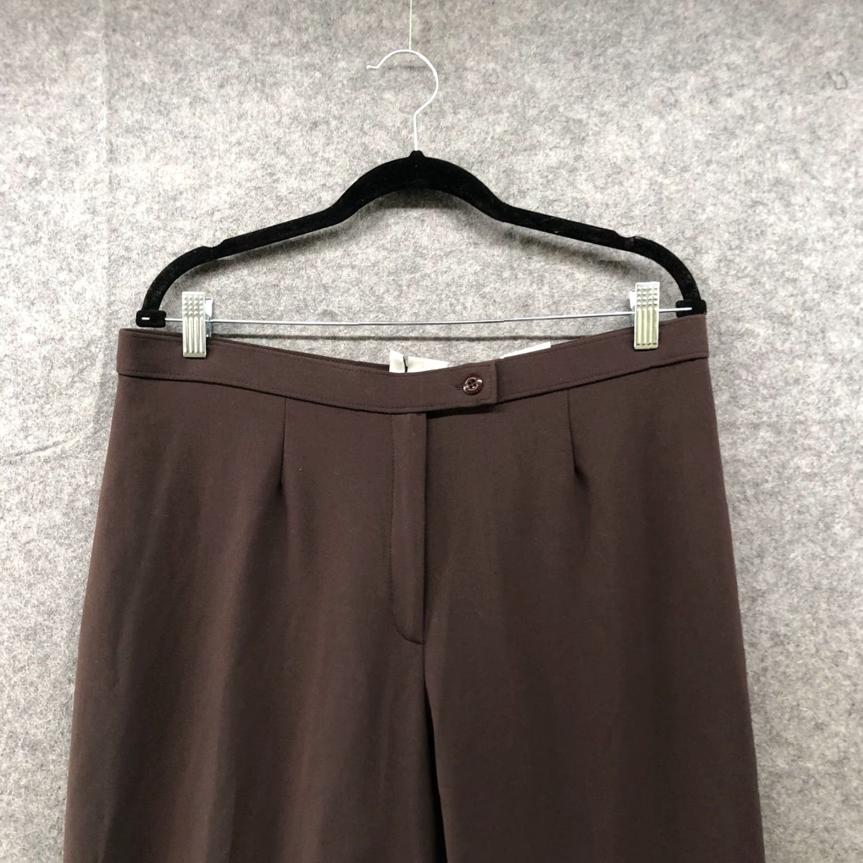 Vintage NWT East 5th Brown Dress Pants Womens 14W Classic Fit Straight Leg Sits At Waist Dress Pants Womens 14W Brown East 5th NWT Size 36" / US 14 / IT 50 - 3 Thumbnail