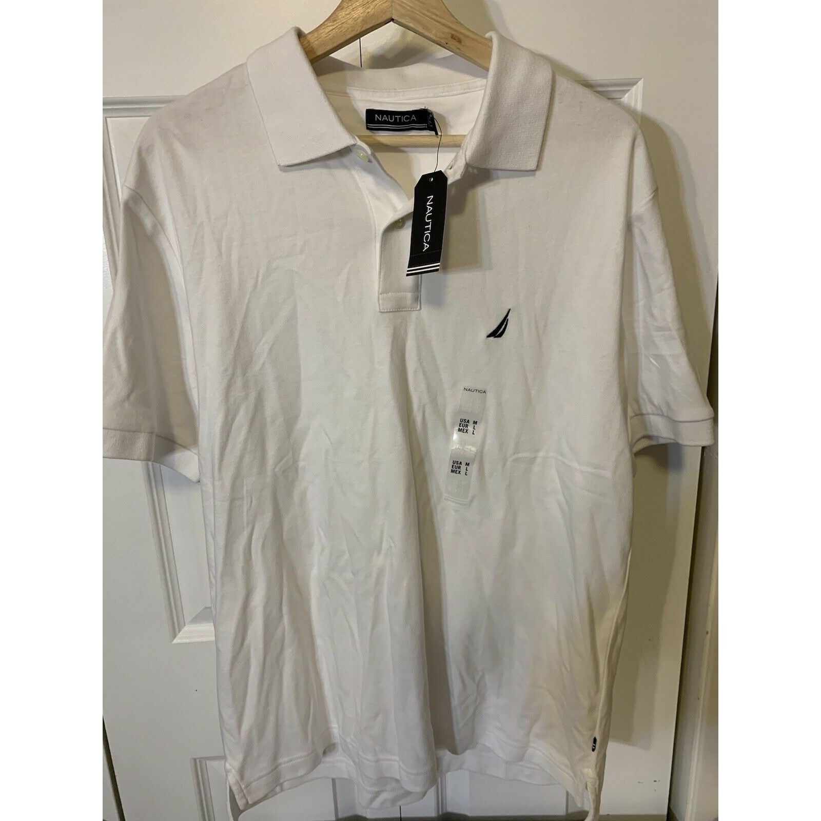 Nautica Nautica Men’s Sz M solid deck polo shirt white NWT Size US M / EU 48-50 / 2 - 3 Thumbnail