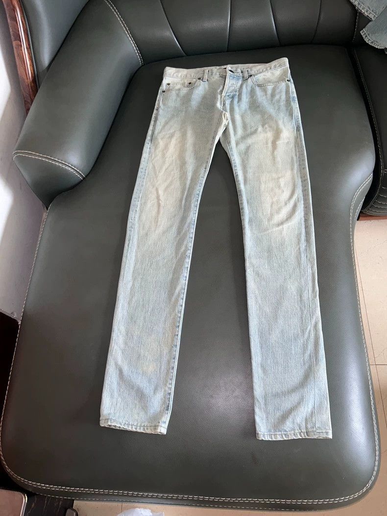 Hedi Slimane Saint Laurent Vintage Washed Slim Jeans Size US 30 / EU 46 - 1 Thumbnail