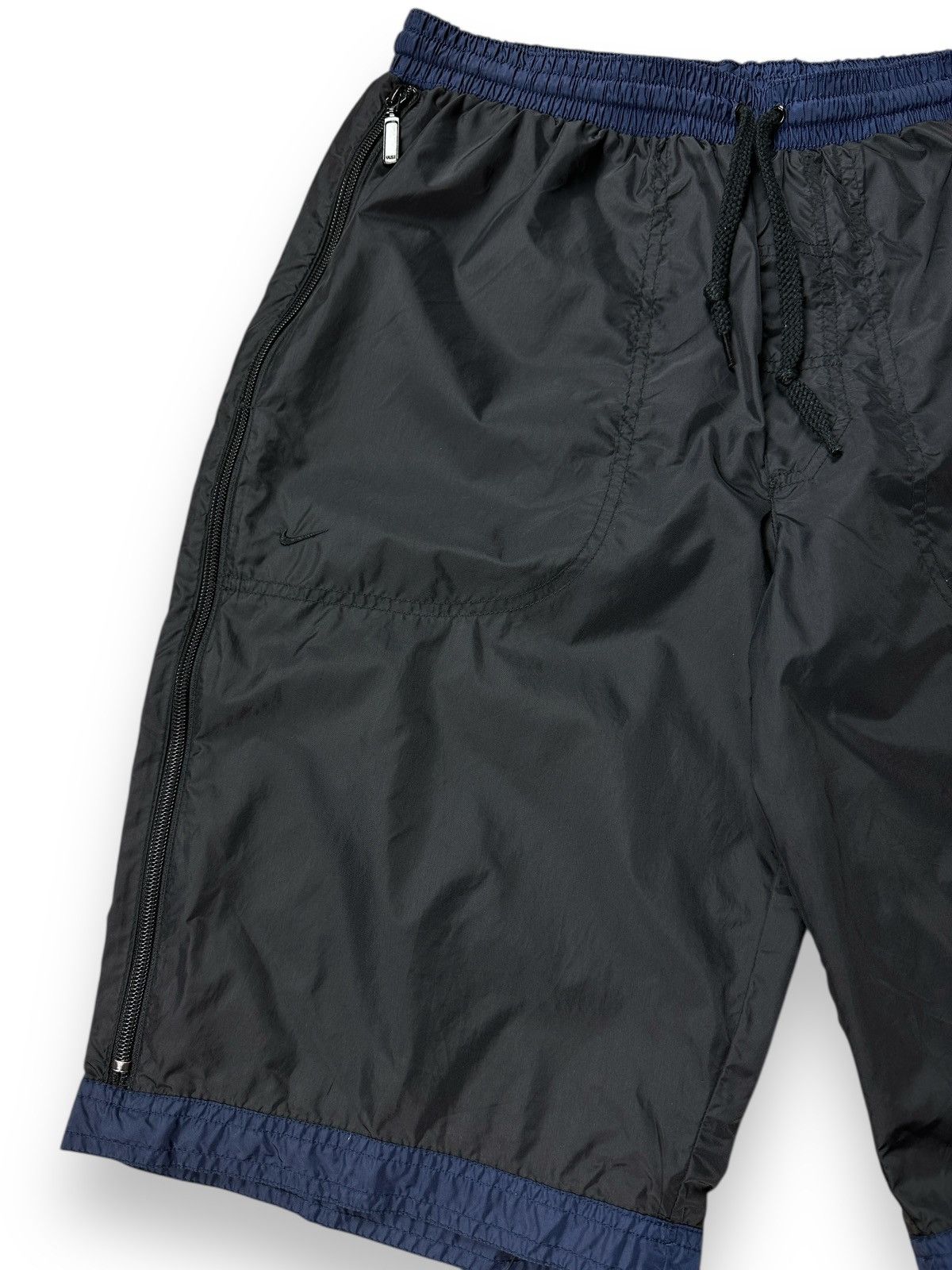 Nike × Vintage Vintage Y2K Nike Big Logo Full Zip Nylon Shorts Size US 32 / EU 48 - 10 Thumbnail