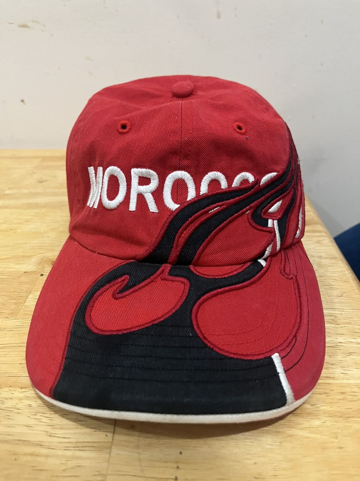 image of Vetements “Morocco” Flame Hat Super in Red, Men's