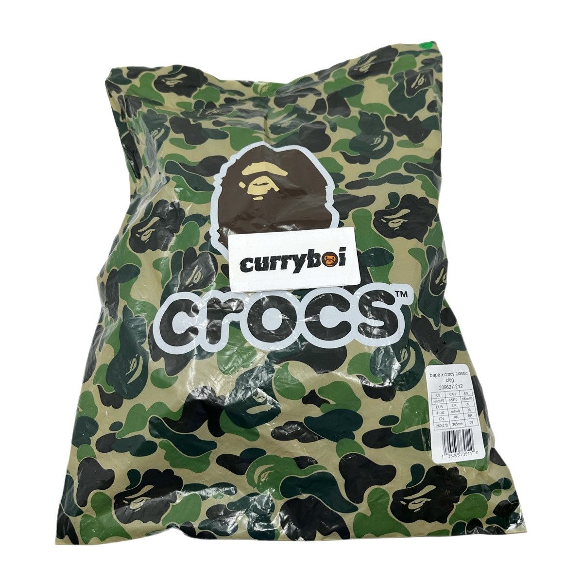 Bape × Crocs Crocs Classic Clog A Bathing Ape ABC Camo Green Size US 8 / EU 41 - 9 Thumbnail