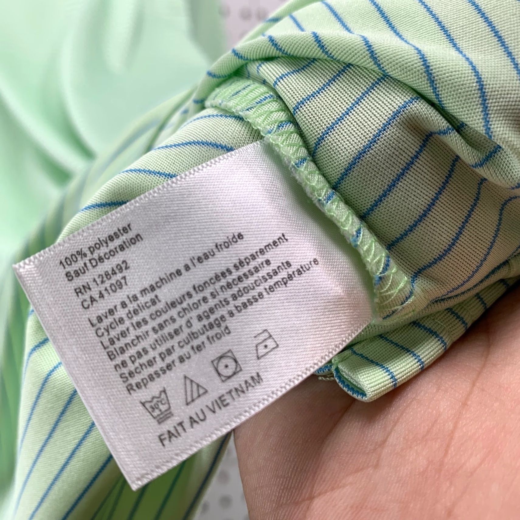 Vintage Greg Norman Black Sheep Golf Club Polo Shirt Mens 2XL Striped Mint Green Button Shirt Golf Polo Mens 2XL Green Striped Size US XXL / EU 58 / 5 - 5 Thumbnail