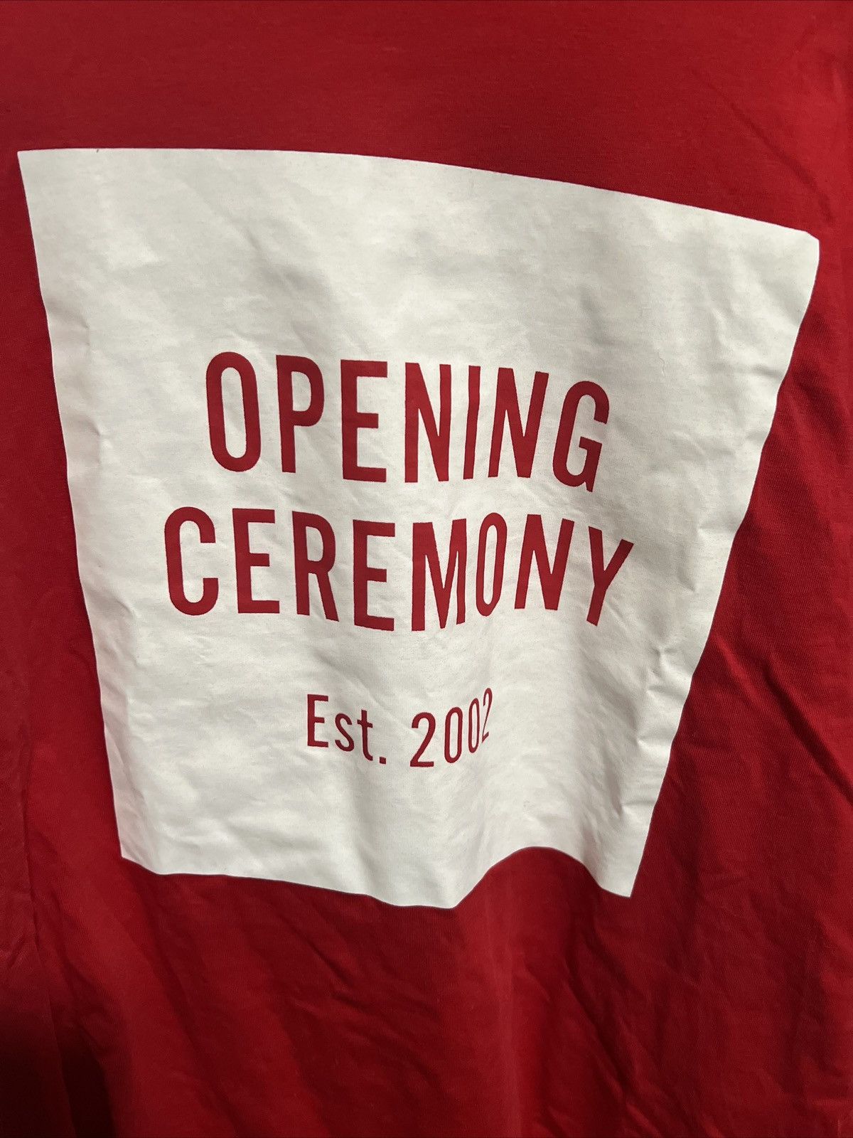 Opening Ceremony Opening Ceremony Box Logo Double Sided Mens Large Red Size US L / EU 52-54 / 3 - 2 Thumbnail