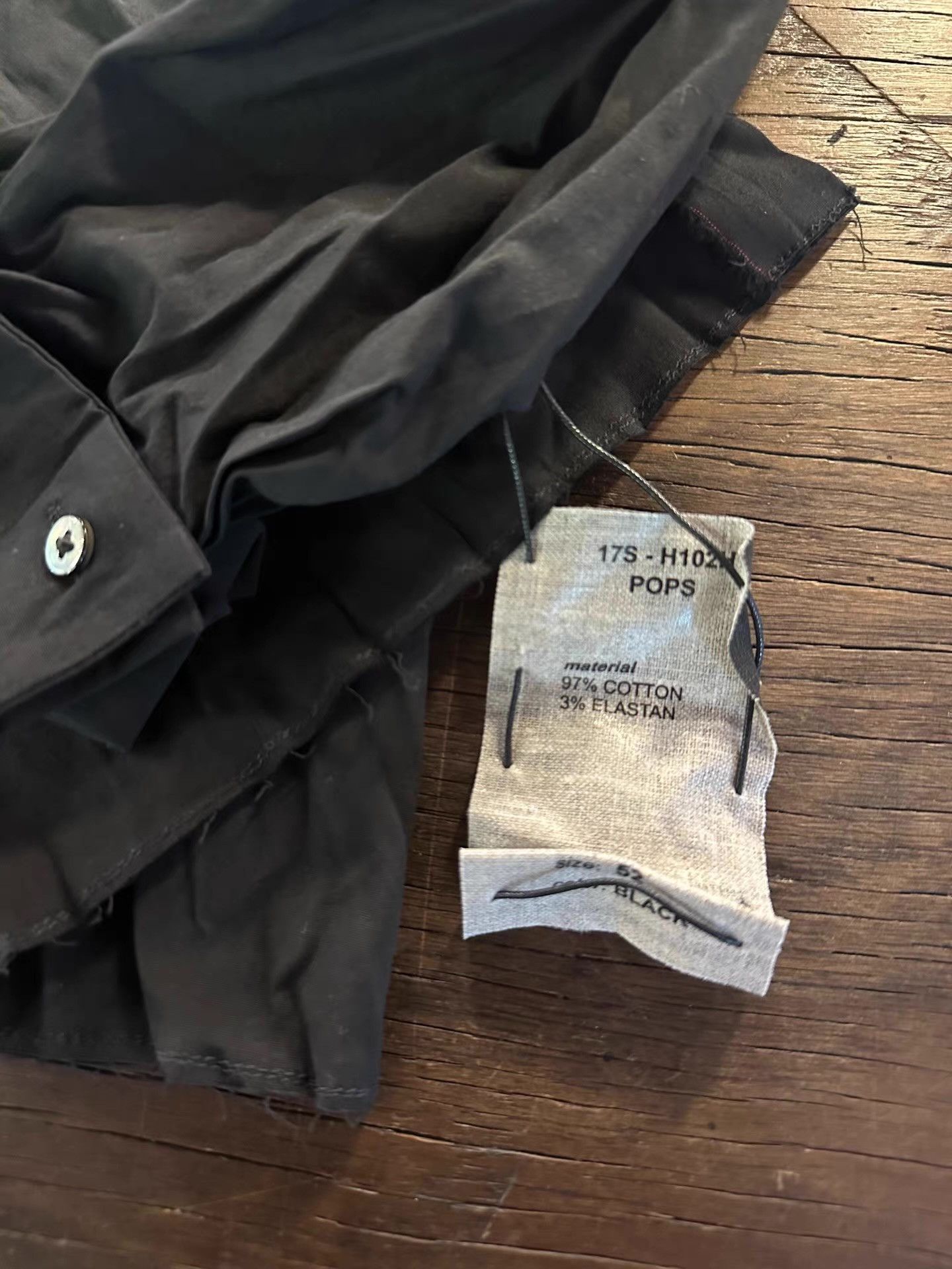 Ma+ m.a+ 17SS Black Hooded Fitted Shirt Ｑ25 Size US M / EU 48-50 / 2 - 4 Thumbnail