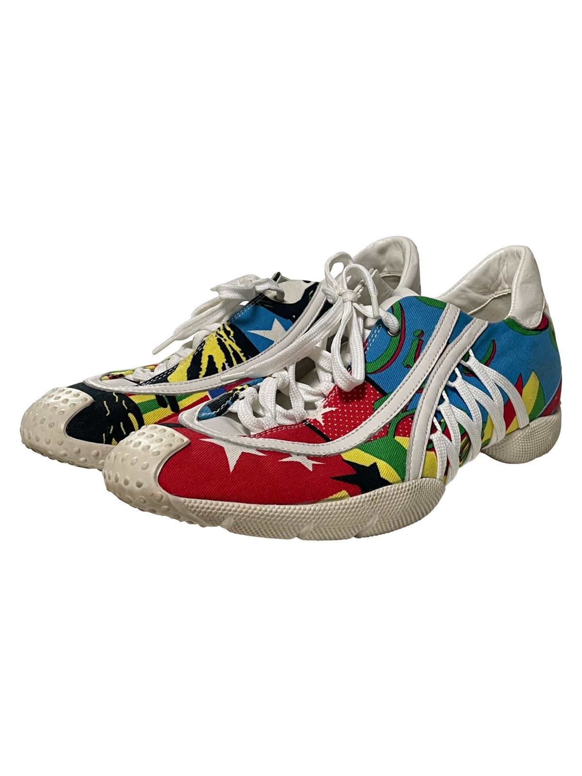 Dior CHRISTIAN DIOR F/W 2003 Rasta Mania Laced Up Sneakers Size US 6.5 / IT 36.5 - 1 Thumbnail