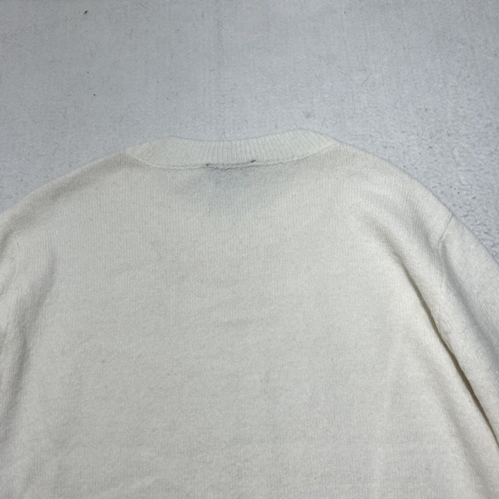 Nordstrom CeCe Small Crewneck Pullover Lightweight Knit White Sweater Size S / US 4 / IT 40 - 10 Thumbnail